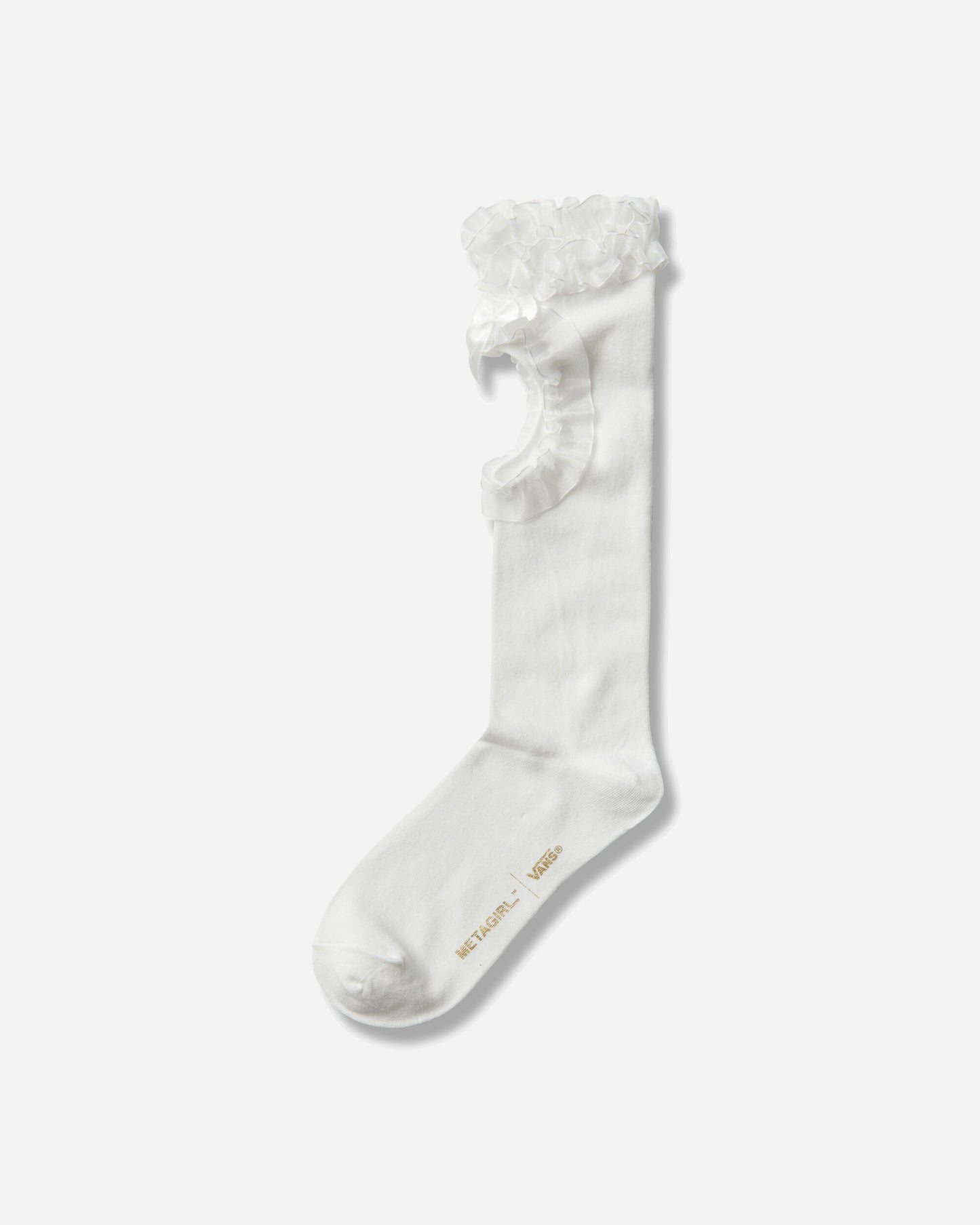 Vans Lx Metagirl Ruffle Knee High Sock Metagirl Studio White Underwear Socks VN000SUVWHT1
