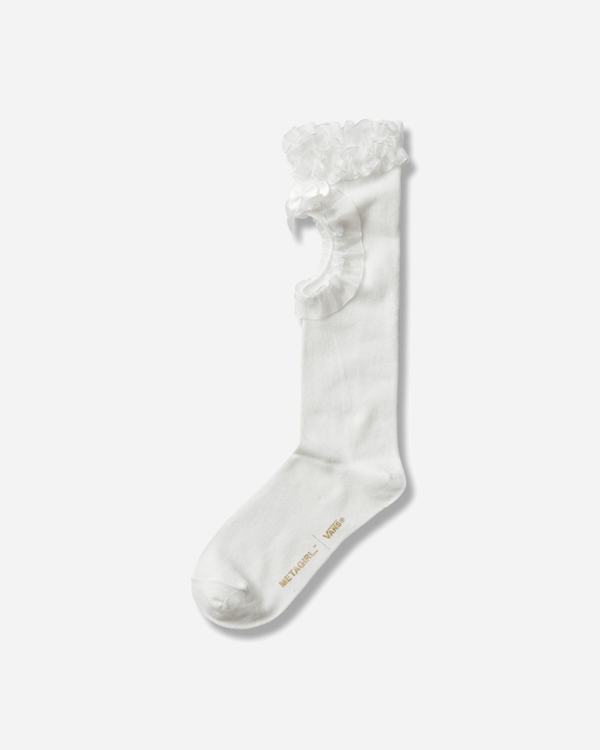 Vans Lx Metagirl Ruffle Knee High Sock Metagirl Studio White Underwear Socks VN000SUVWHT1