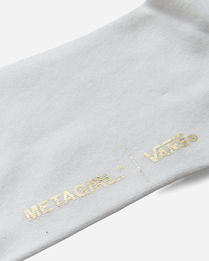 Vans Lx Metagirl Ruffle Knee High Sock Metagirl Studio White Underwear Socks VN000SUVWHT1