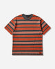 Vans Pique Stripe Ss Knit Racing Red Knitwears Sweaters VN000T6BIZQ1
