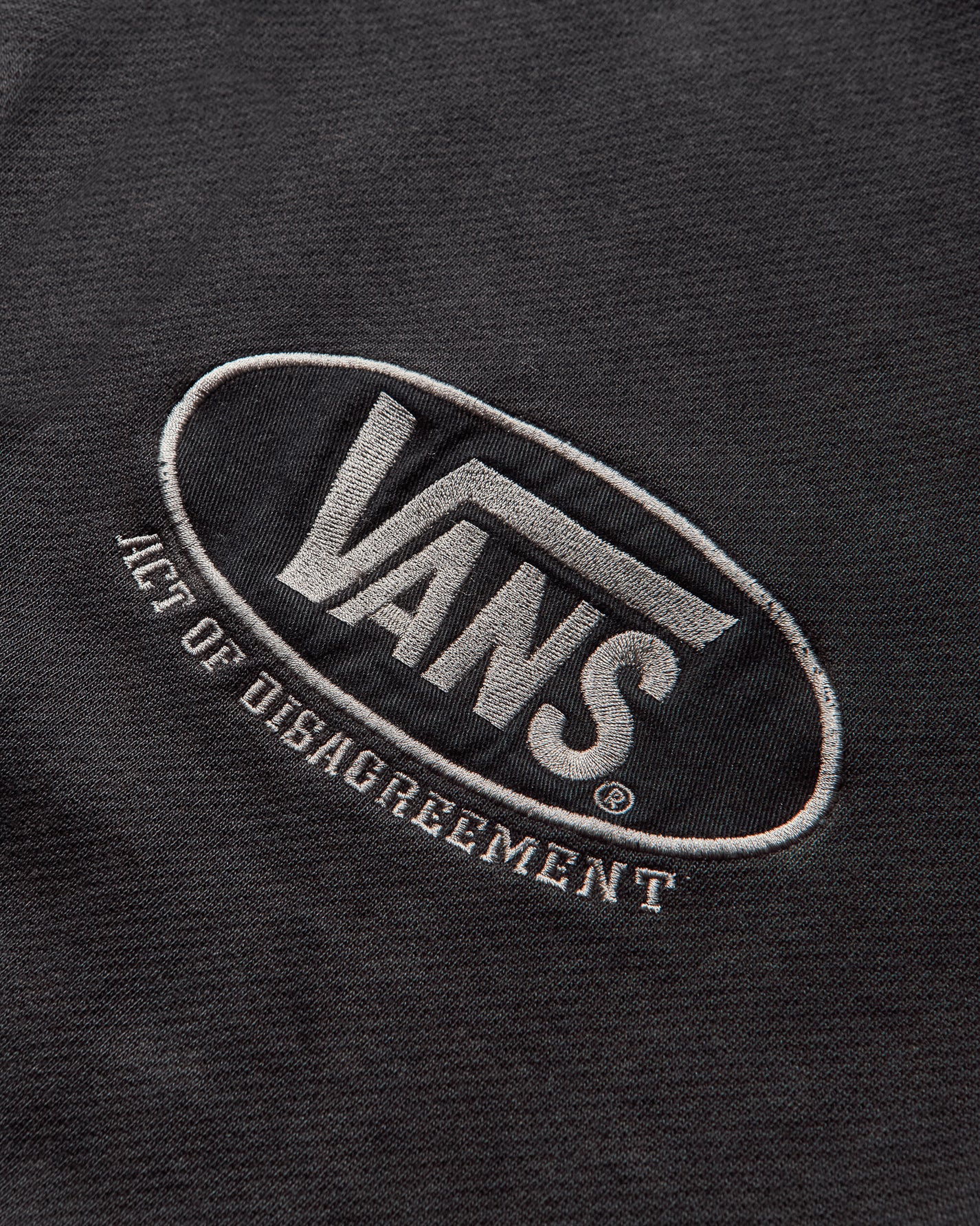 Vans Aod T Zipped Hoodie Washed Black Sweatshirts Zip-Ups VN000RSTEMQ1