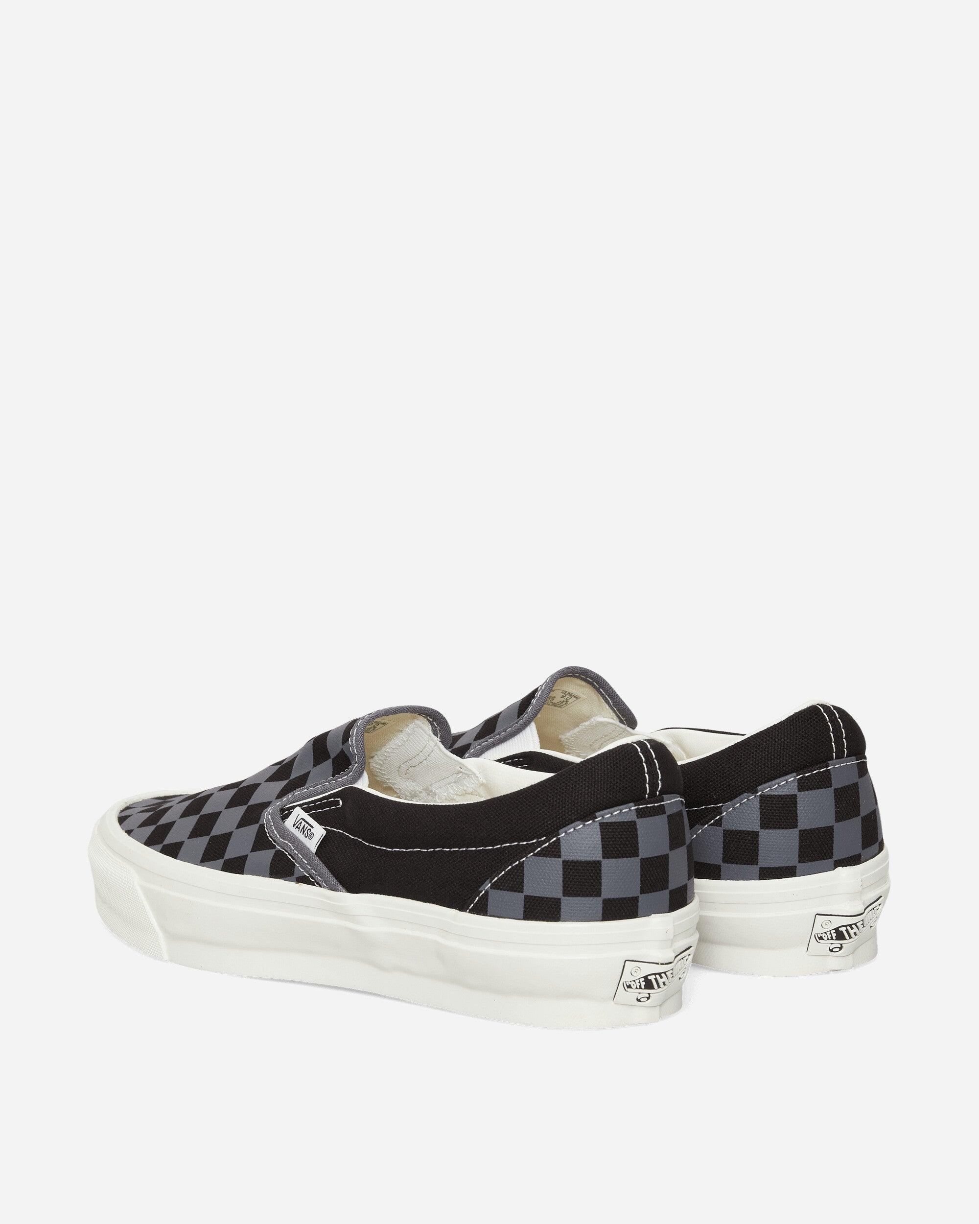 Vans Lx Classic Slip-On 98 Checkerboard Steel Shadow Sneakers Low VN000D9PFSM1