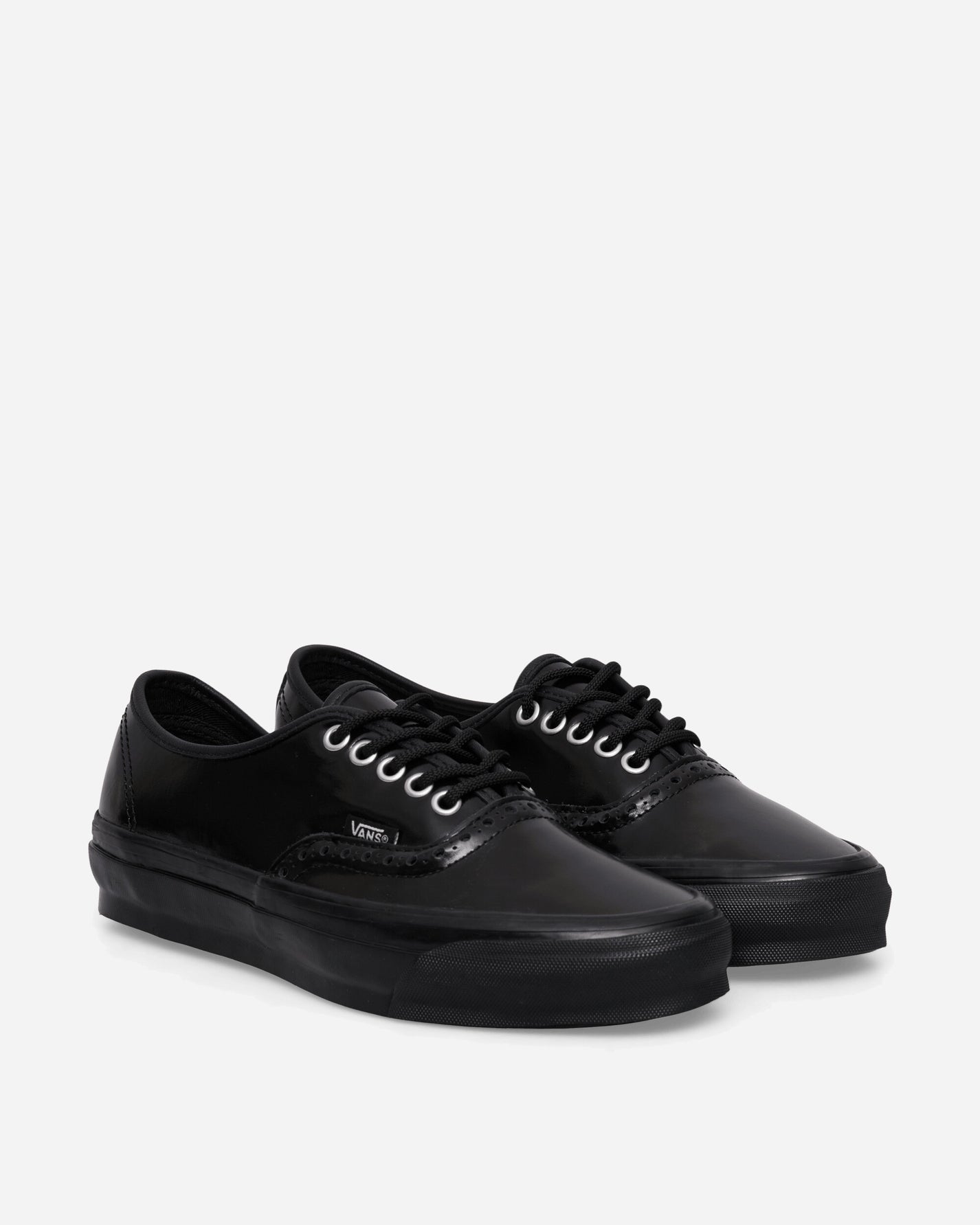 Vans Otw Authentic 44 Siped Vibram Gloss Leather Brogue Black/Black Sneakers Low VN000V33BKA1