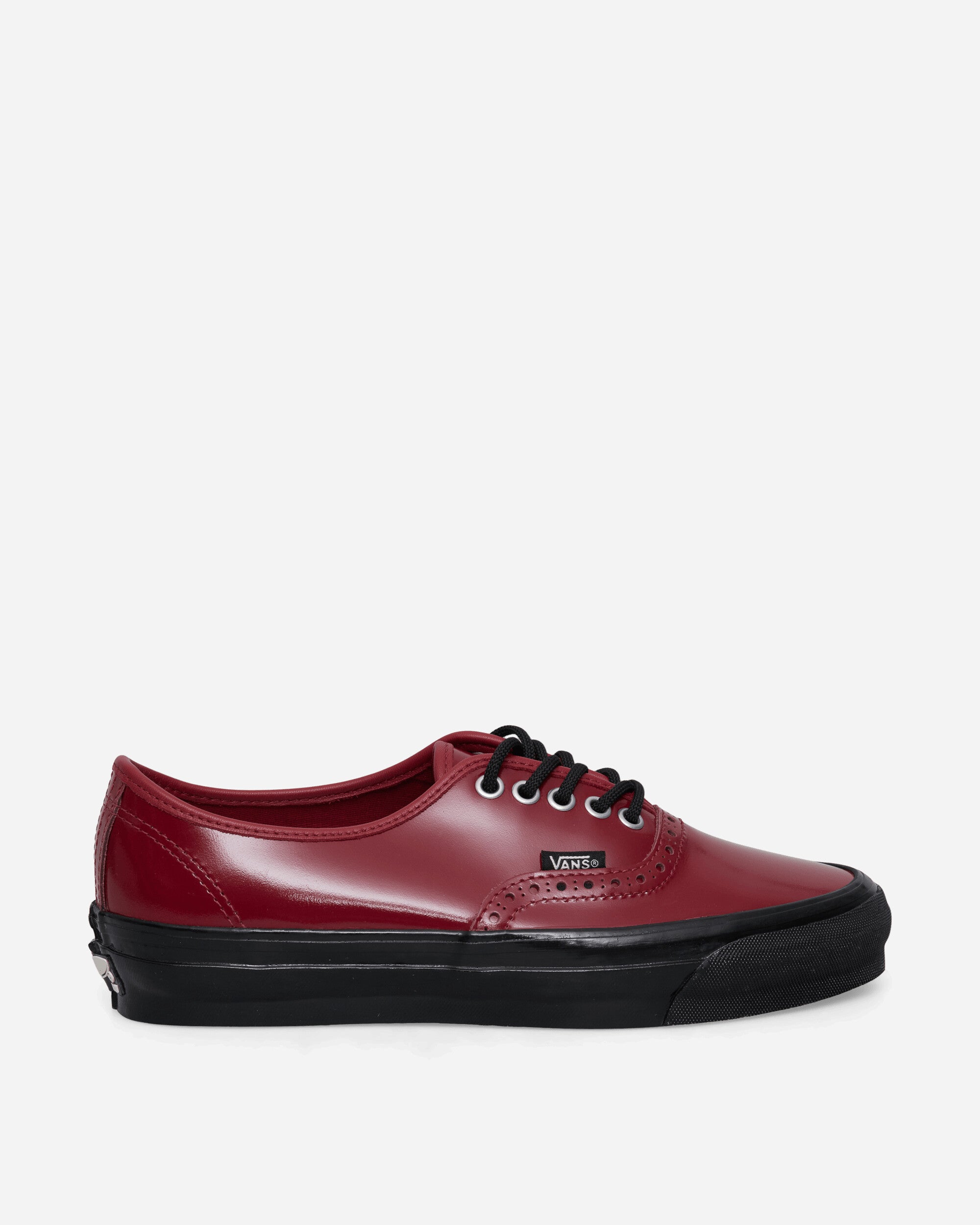 Vans Otw Authentic 44 Siped Vibram Gloss Leather Brogue Bordeaux/Black Sneakers Low VN000V33F0G1