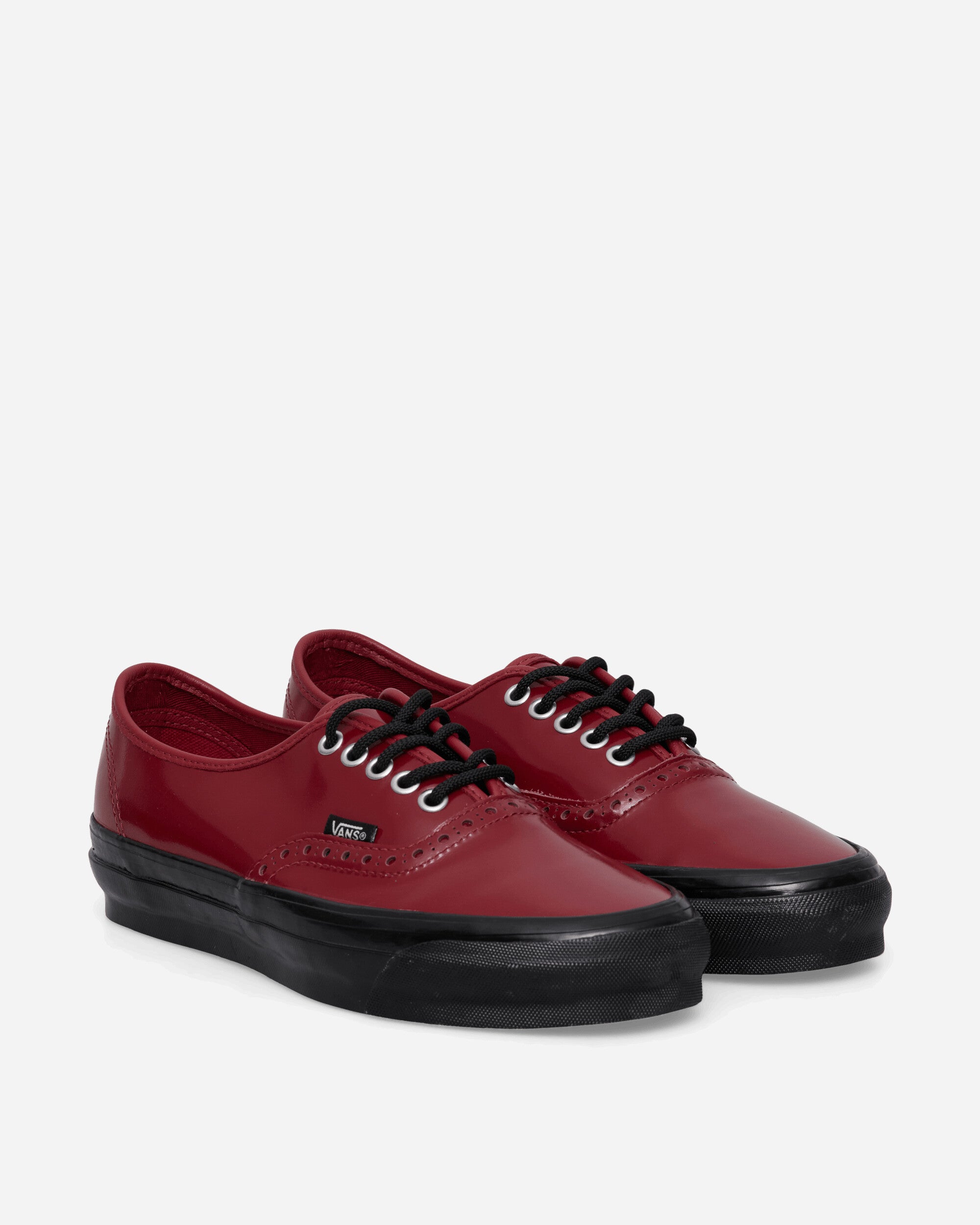Vans Otw Authentic 44 Siped Vibram Gloss Leather Brogue Bordeaux/Black Sneakers Low VN000V33F0G1