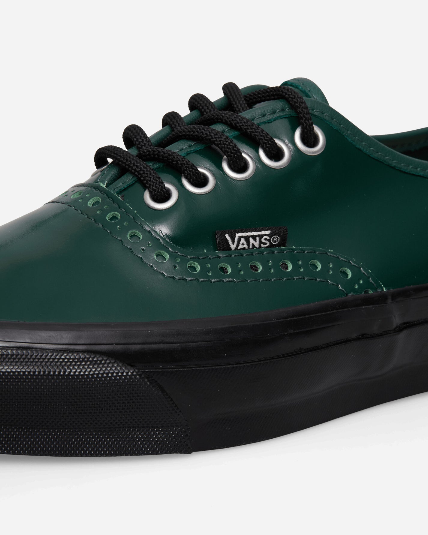 Vans Otw Authentic 44 Siped Vibram Gloss Leather Brogue Emerald/Black Sneakers Low VN000V33H9B1
