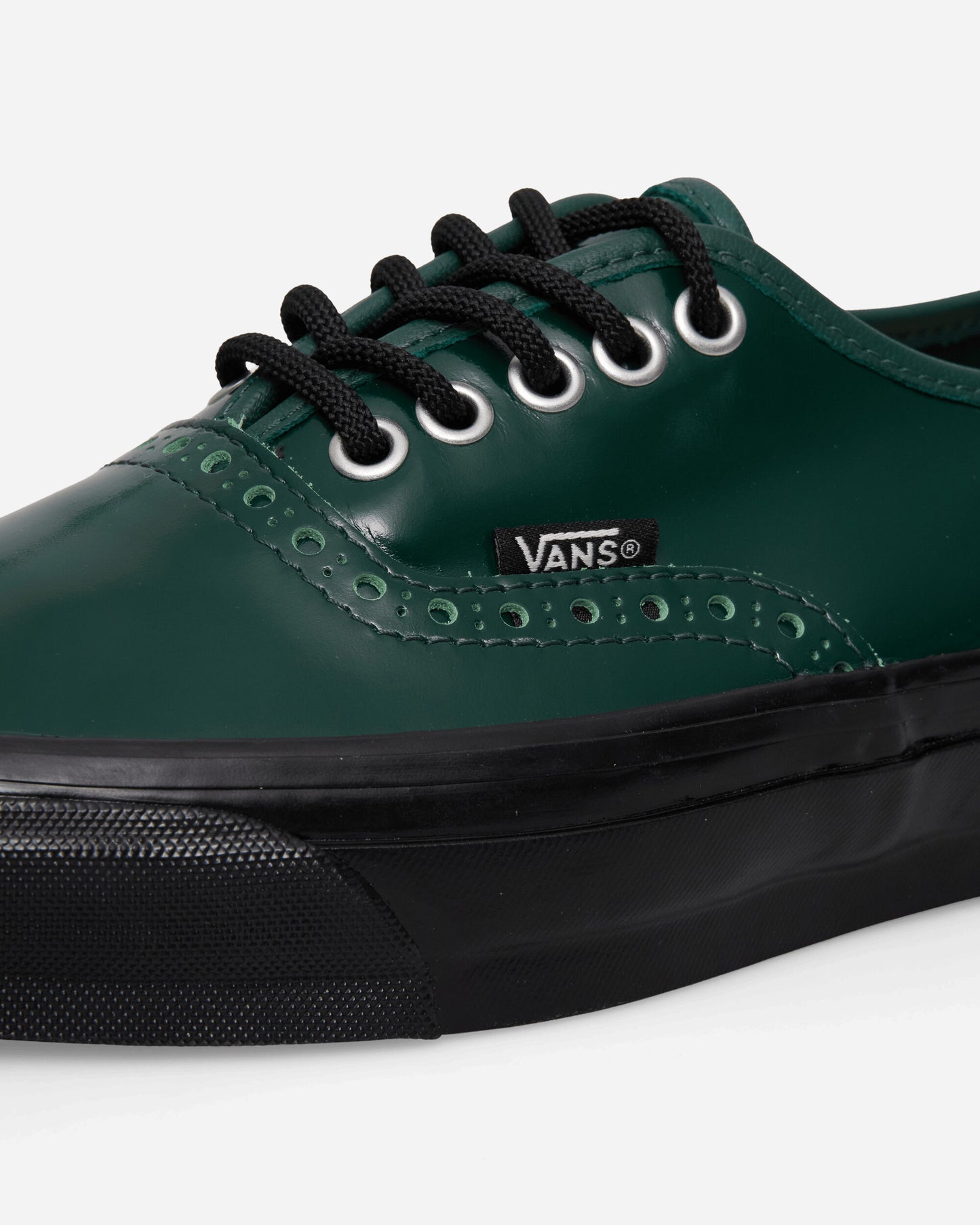 Vans Otw Authentic 44 Siped Vibram Gloss Leather Brogue Emerald/Black Sneakers Low VN000V33H9B1