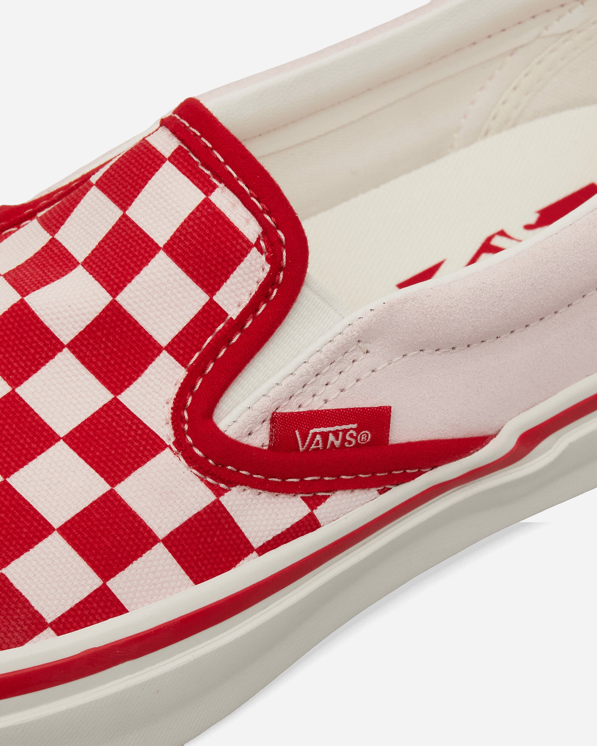 Vans Lx Classic Slipon 98 Racing Red Chec Sneakers Slip-On VN000E96W131