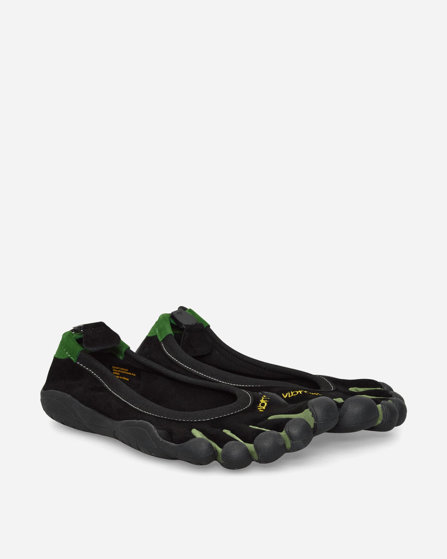 Vibram FiveFingers Wmns Classic Evo Black/Green Sandals and Slides Flat 26W1006P BLK