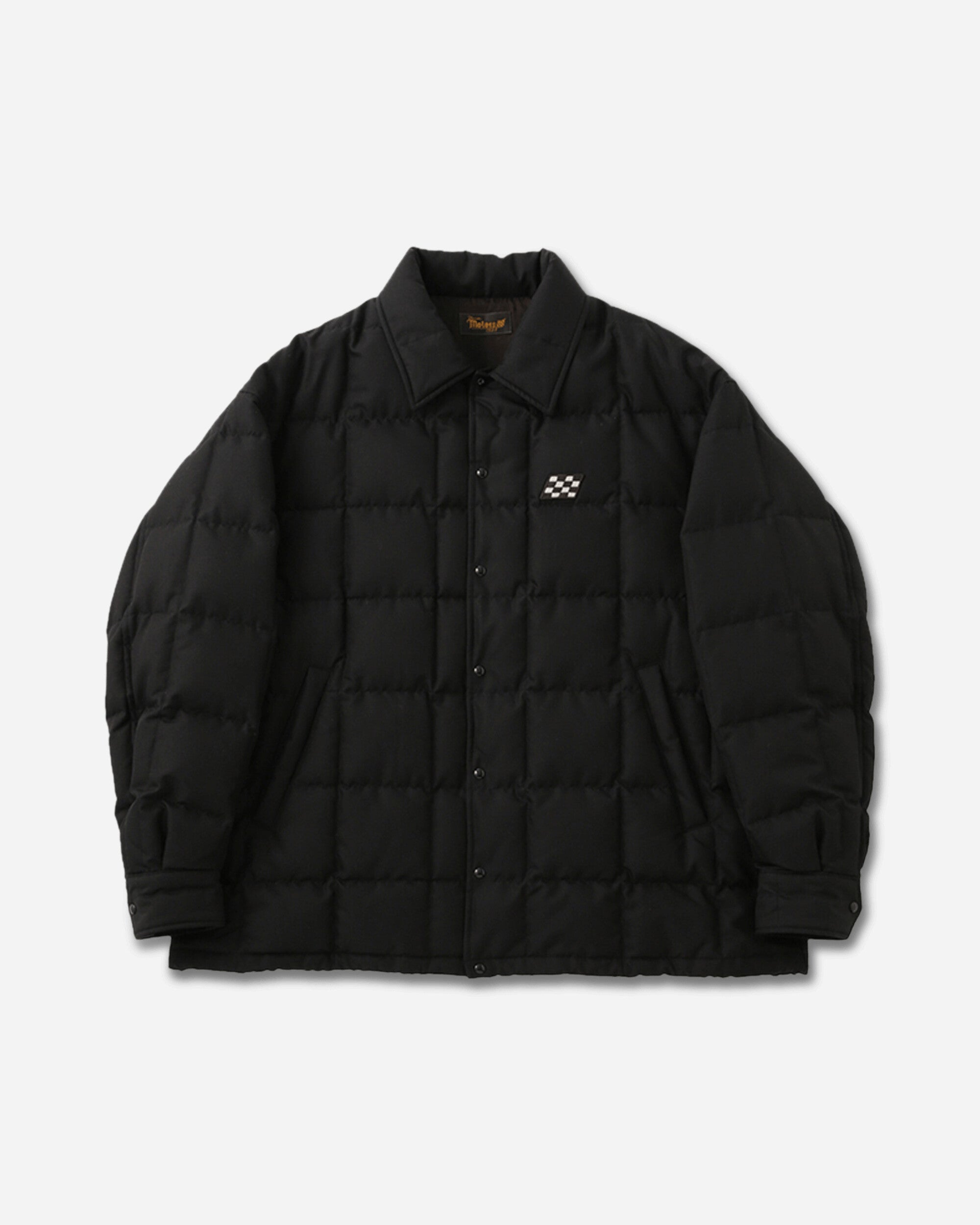 Visvim Motors Club Coach Down Quilted Jkt Black Coats and Jackets Down Jackets 0125305013003 1