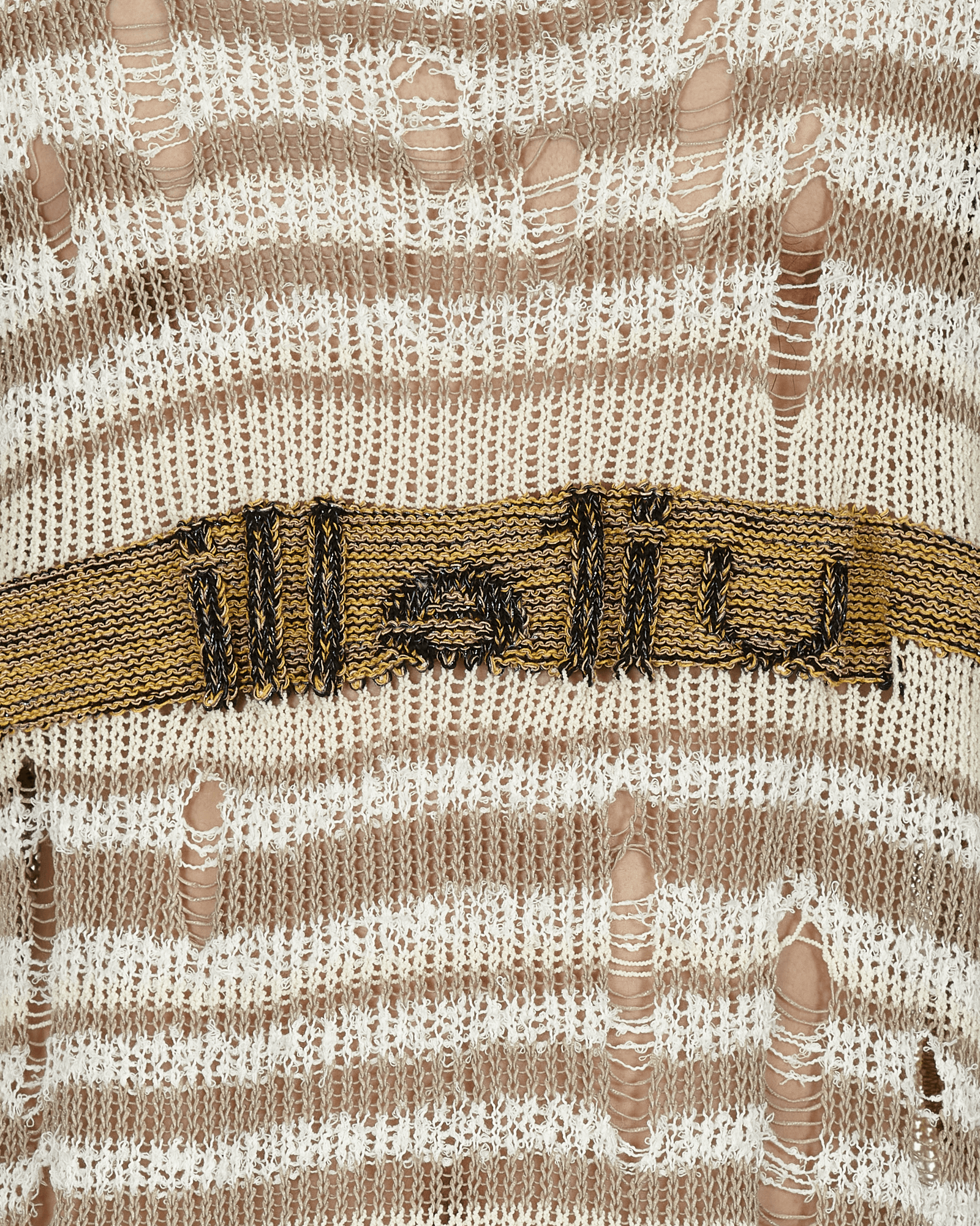 Vitelli Chaga Reverse Logo Stitch Sweater Grey/White Knitwears Sweaters SS22OKT010 008