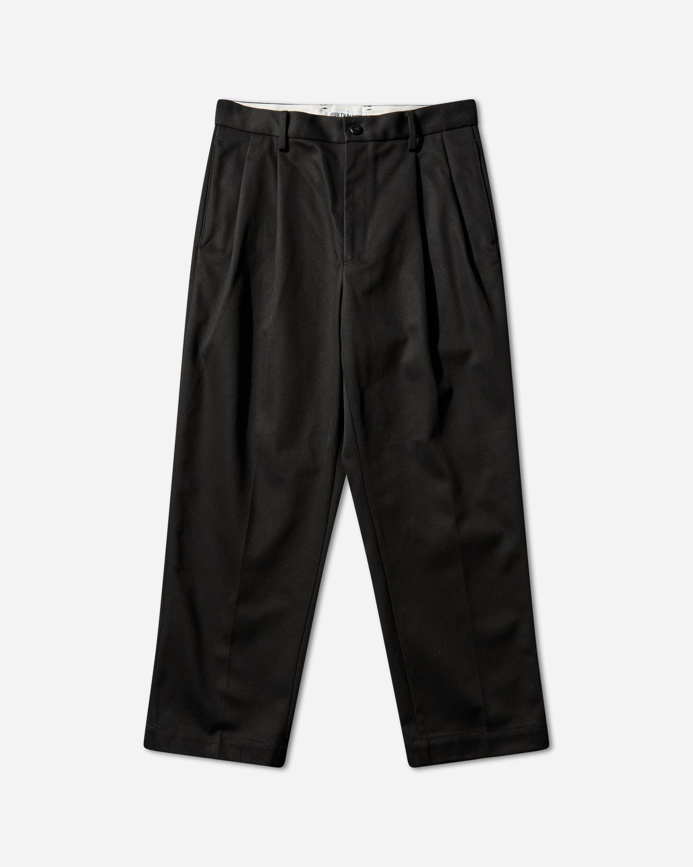 WACKO MARIA Double Pleated Chino Trousers  Type 1 Black Pants Casual 25FW-WMP-PT01 BLACK