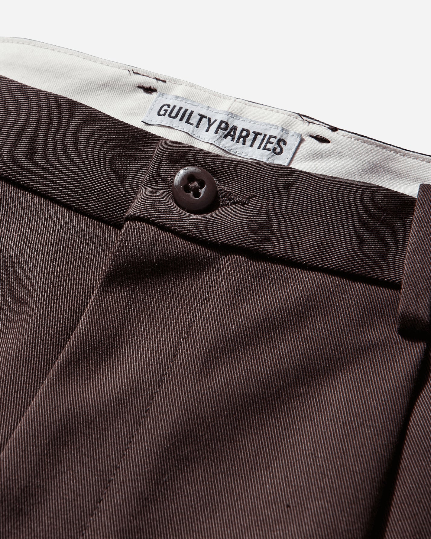 WACKO MARIA Double Pleated Chino Trousers  Type 1 Burgundy Pants Casual 25FW-WMP-PT01 BURGUNDY