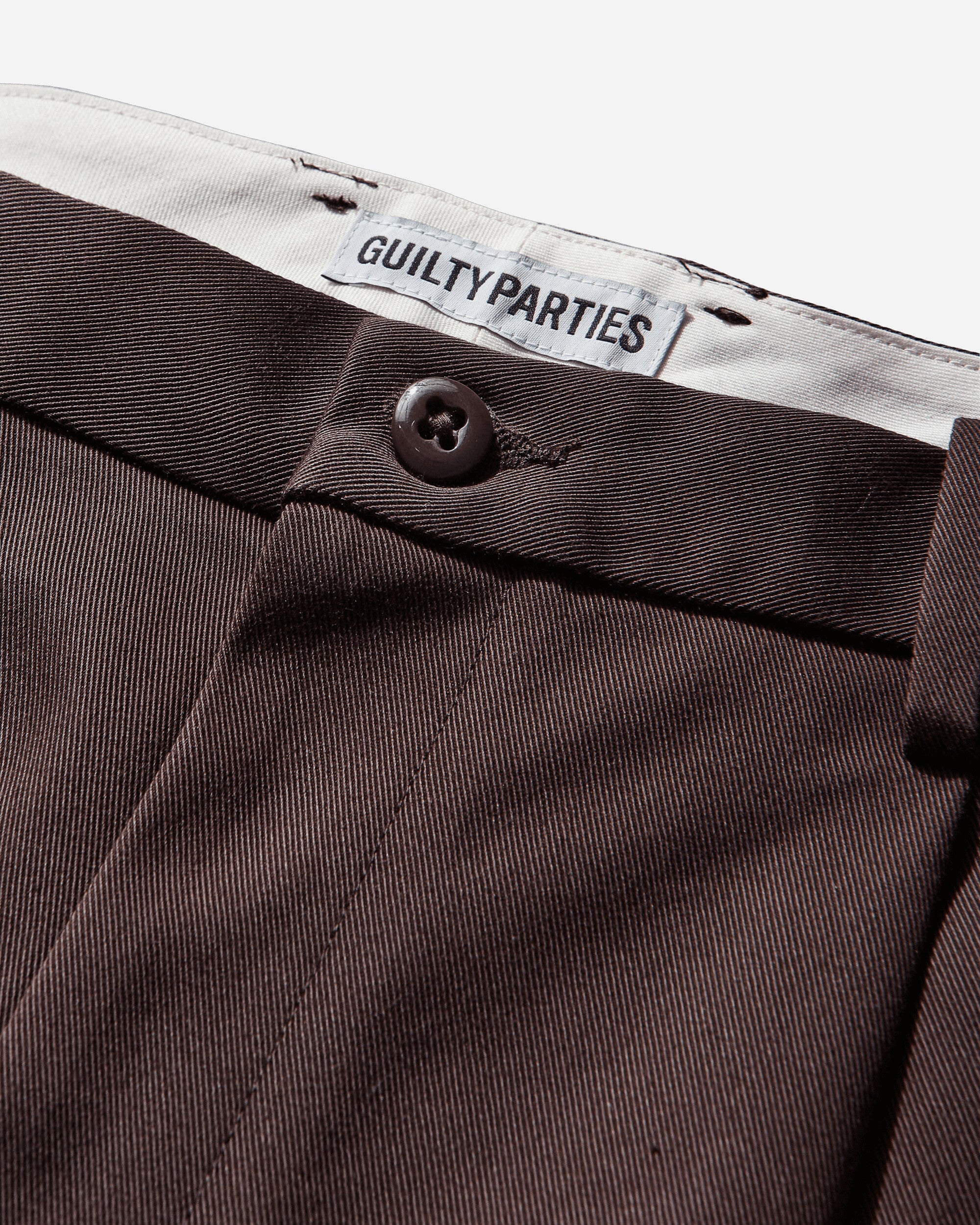 WACKO MARIA Double Pleated Chino Trousers  Type 1 Burgundy Pants Casual 25FW-WMP-PT01 BURGUNDY