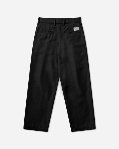 WACKO MARIA Double Pleated Chino Trousers  Type 2 Black Pants Casual 25FW-WMP-PT02 BLACK