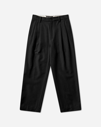 WACKO MARIA Double Pleated Chino Trousers  Type 2 Black Pants Casual 25FW-WMP-PT02 BLACK
