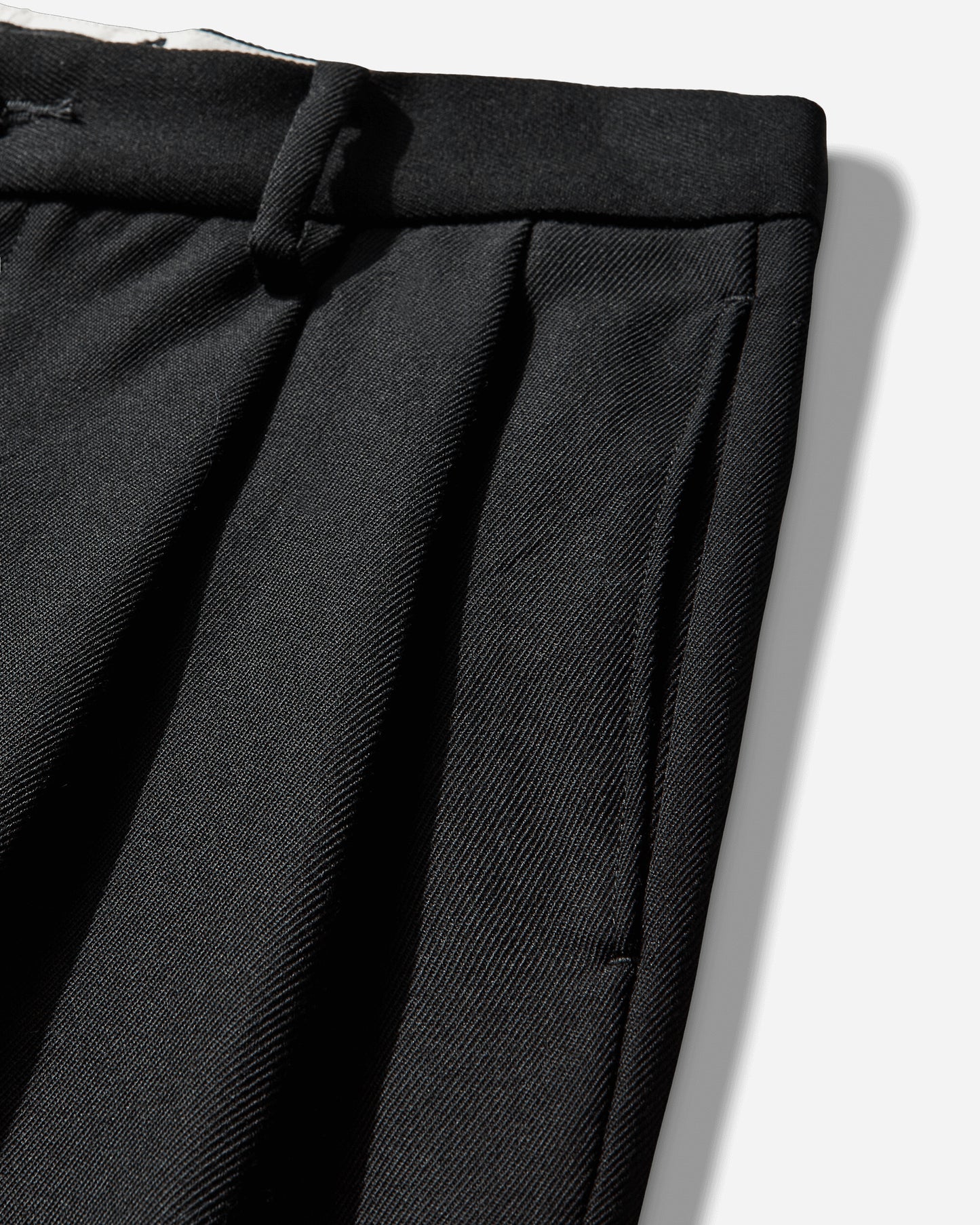 WACKO MARIA Double Pleated Chino Trousers  Type 2 Black Pants Casual 25FW-WMP-PT02 BLACK