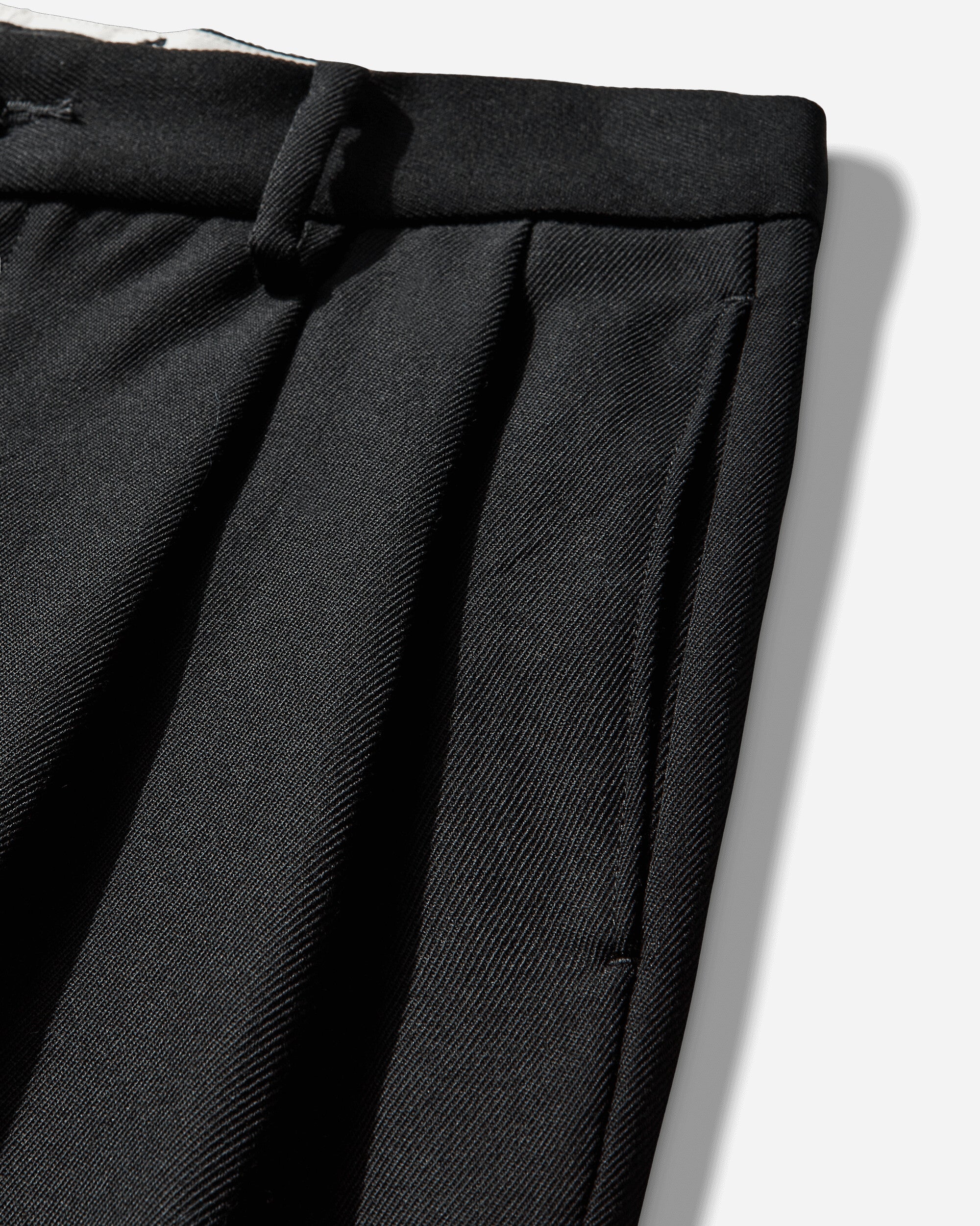 WACKO MARIA Double Pleated Chino Trousers  Type 2 Black Pants Casual 25FW-WMP-PT02 BLACK