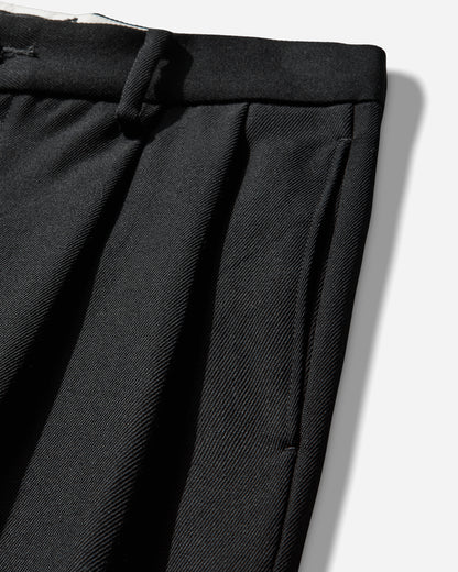 WACKO MARIA Double Pleated Chino Trousers  Type 2 Black Pants Casual 25FW-WMP-PT02 BLACK