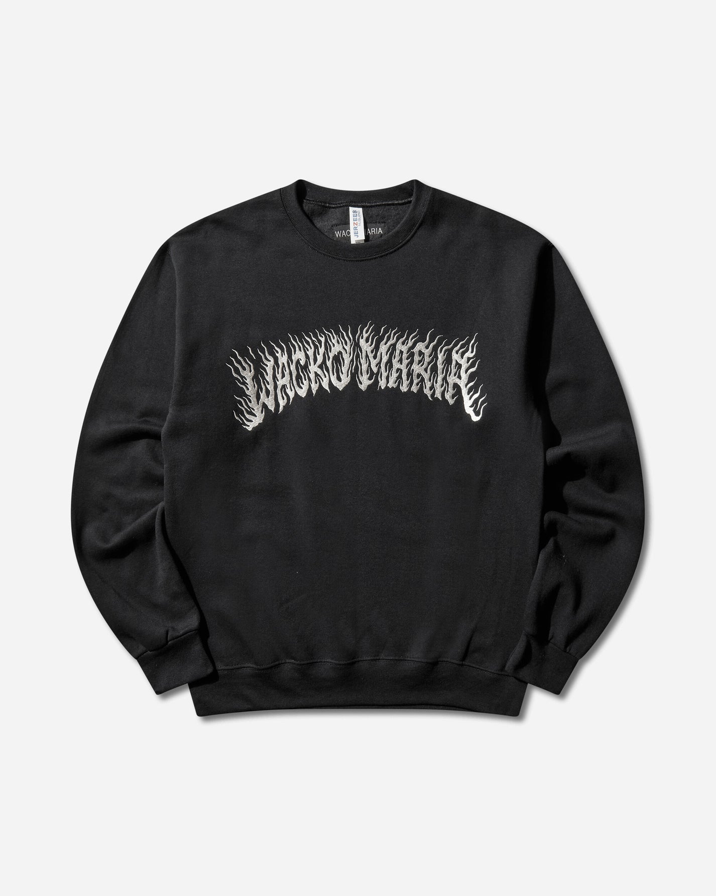 WACKO MARIA Tim Lehi  Crew Neck Sweat Shirt  Type 2 Black Sweatshirts Crewneck 25FW-WMC-SS12 BLACK
