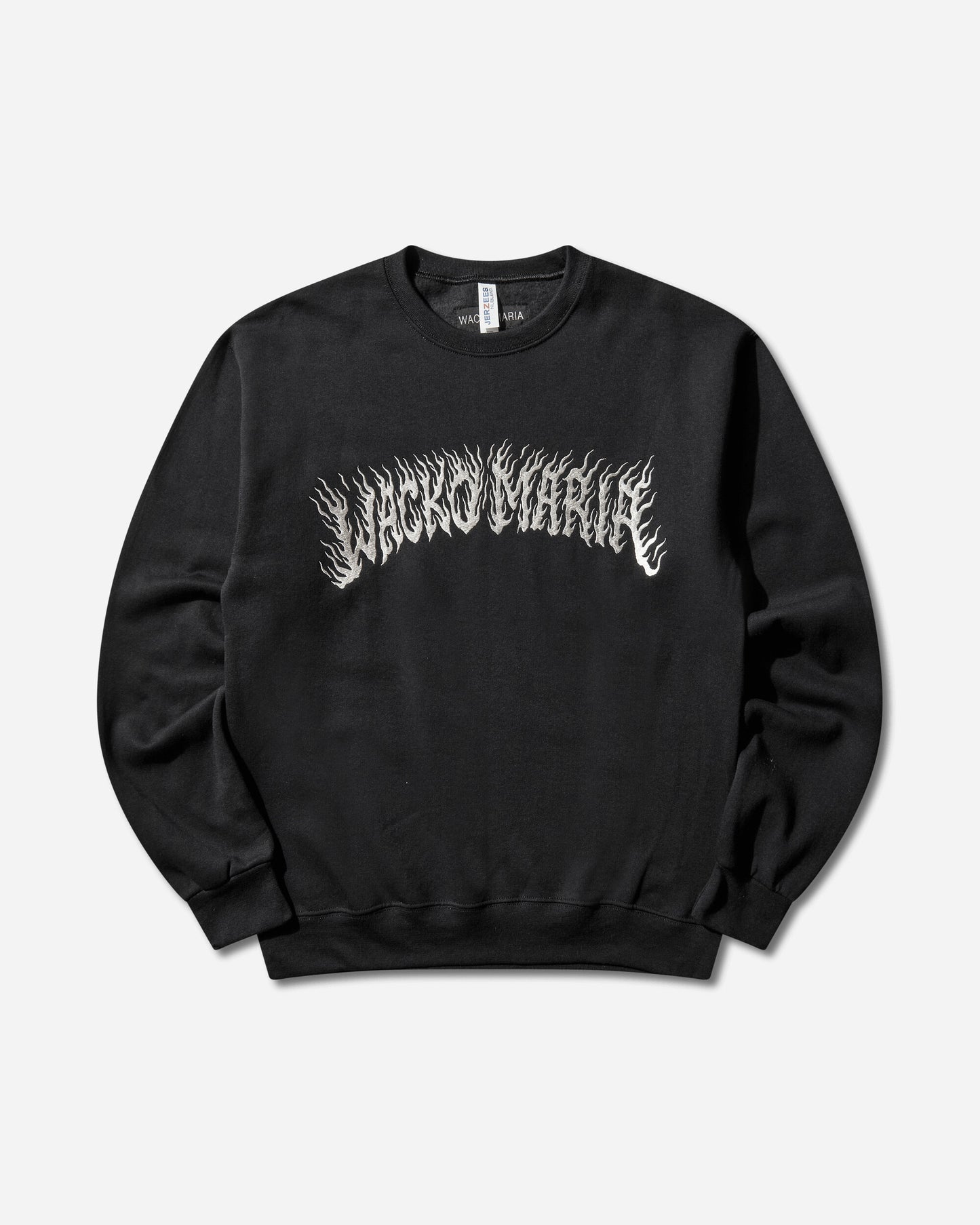 WACKO MARIA Tim Lehi  Crew Neck Sweat Shirt  Type 2 Black Sweatshirts Crewneck 25FW-WMC-SS12 BLACK