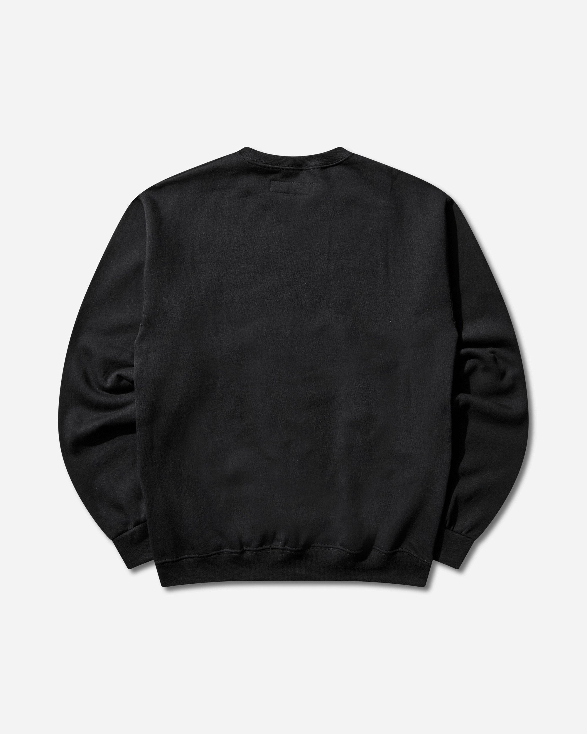 WACKO MARIA Tim Lehi  Crew Neck Sweat Shirt  Type 2 Black Sweatshirts Crewneck 25FW-WMC-SS12 BLACK