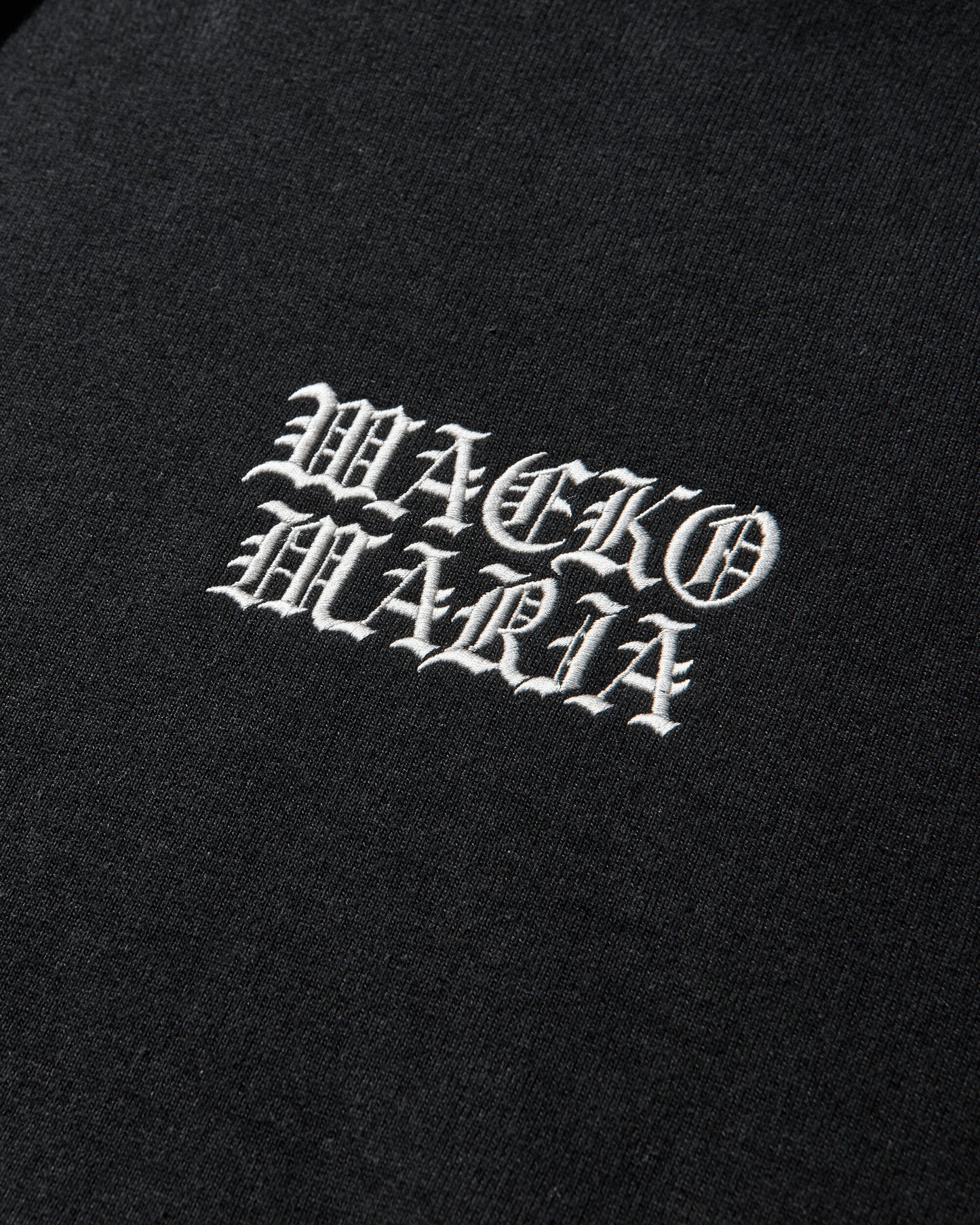 WACKO MARIA Heavy Weight Pullover Hooded Sweat Shirt  Type 1 Black Sweatshirts Hoodies 25FW-WMC-SS03 BLACK