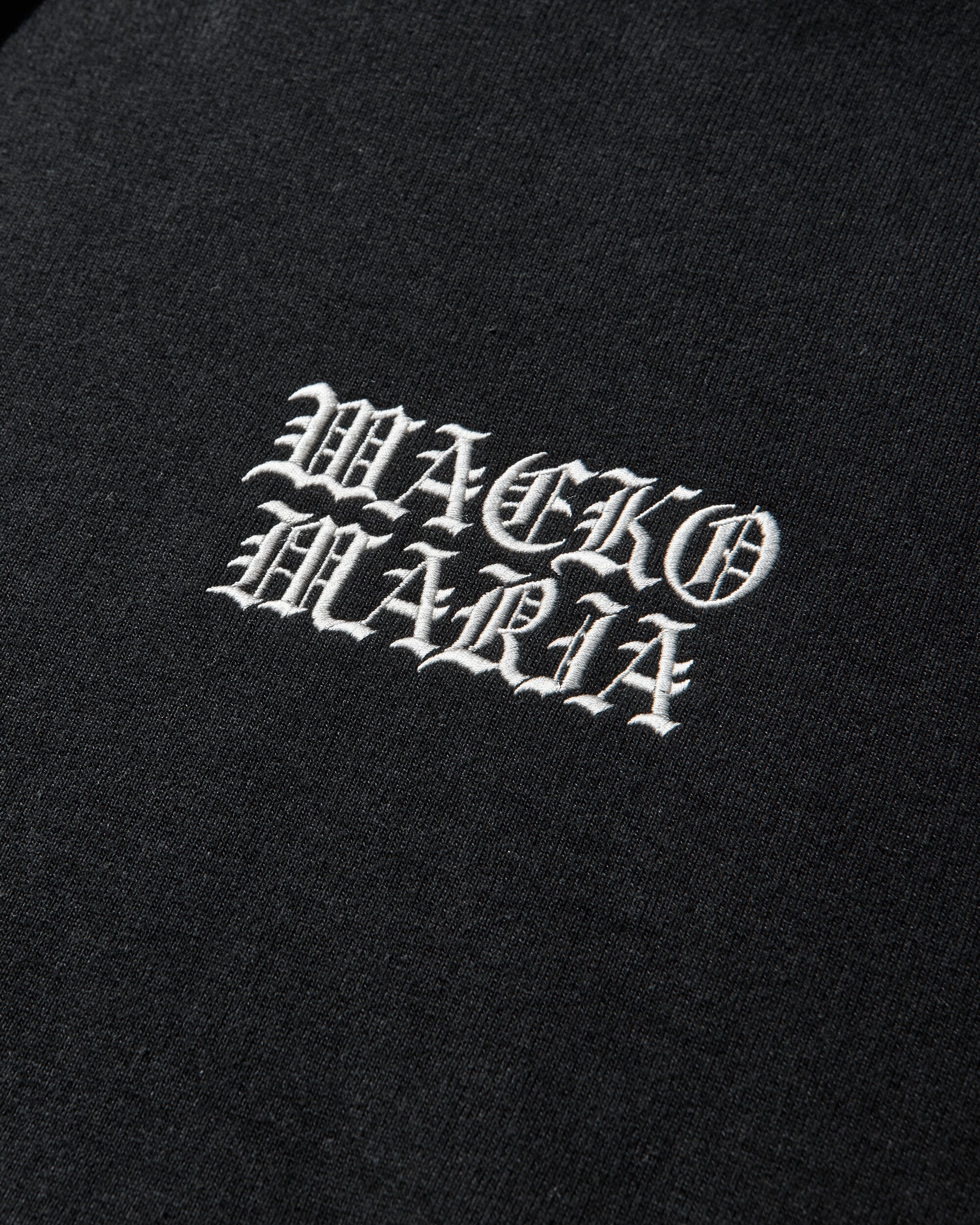 WACKO MARIA Heavy Weight Pullover Hooded Sweat Shirt  Type 1 Black Sweatshirts Hoodies 25FW-WMC-SS03 BLACK