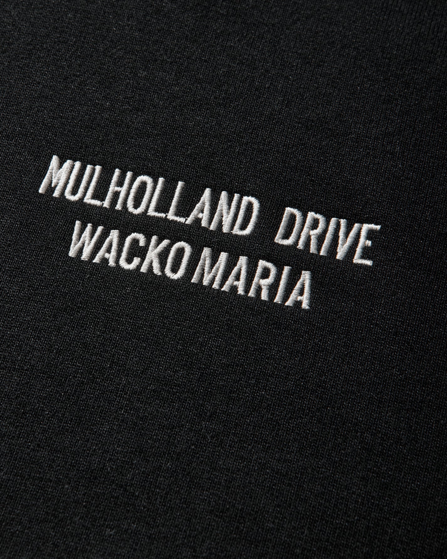 WACKO MARIA Mulholland Drive/Heavy Weight Pullover Hooded Sweat Shirt Black Sweatshirts Hoodies MD-WM-SS01 BLACK