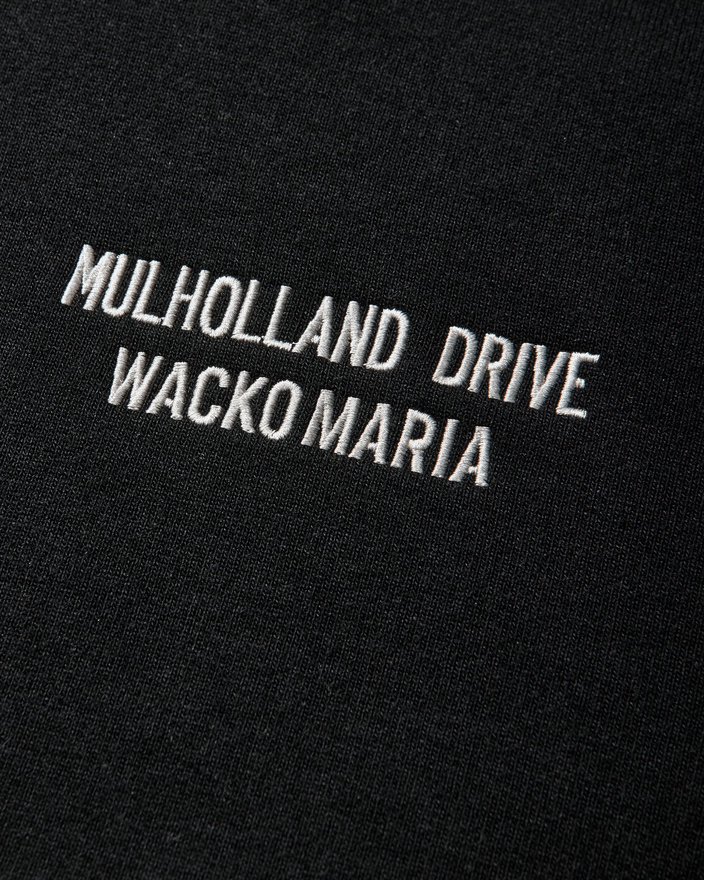 WACKO MARIA Mulholland Drive/Heavy Weight Pullover Hooded Sweat Shirt Black Sweatshirts Hoodies MD-WM-SS01 BLACK