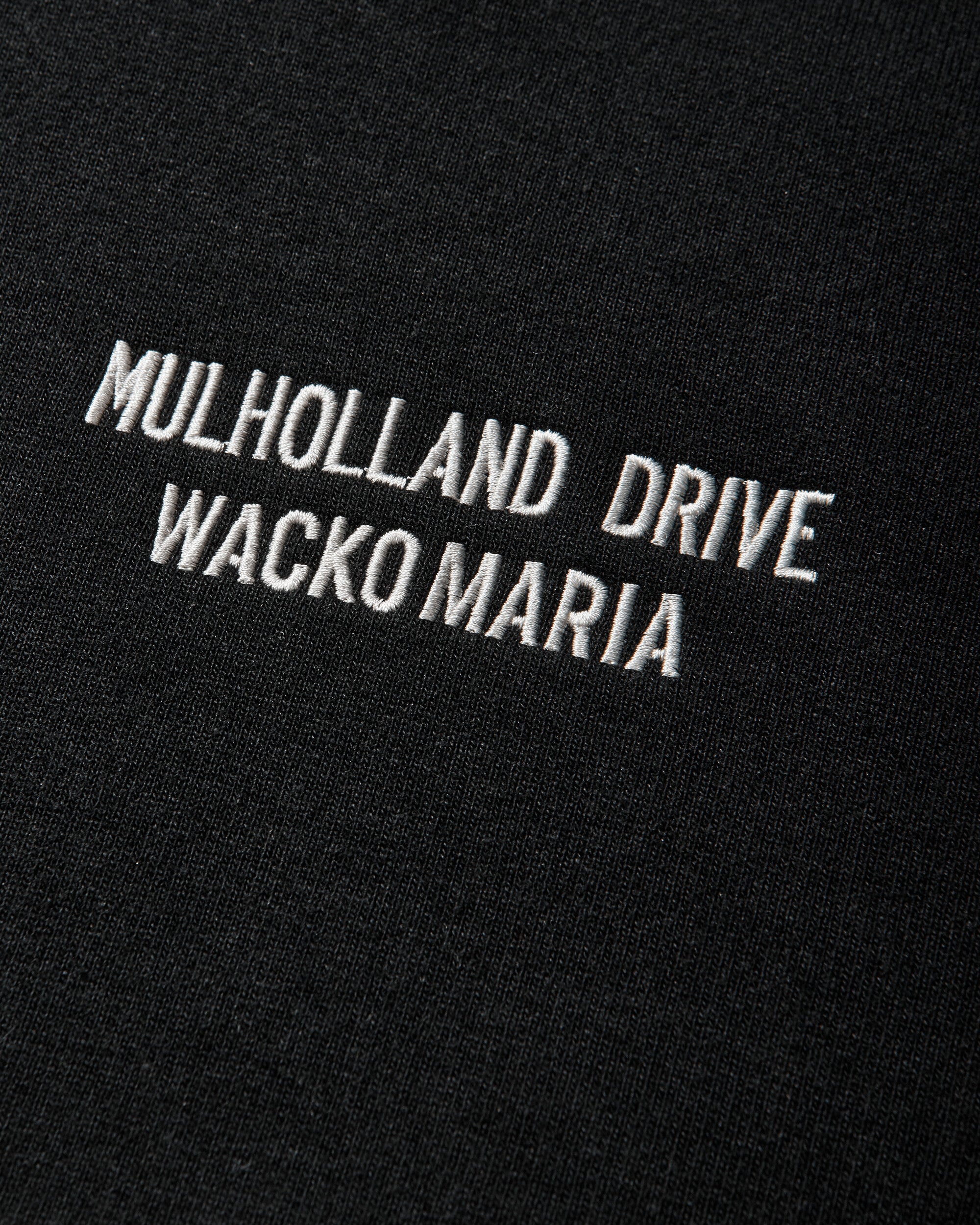 WACKO MARIA Mulholland Drive/Heavy Weight Pullover Hooded Sweat Shirt Black Sweatshirts Hoodies MD-WM-SS01 BLACK