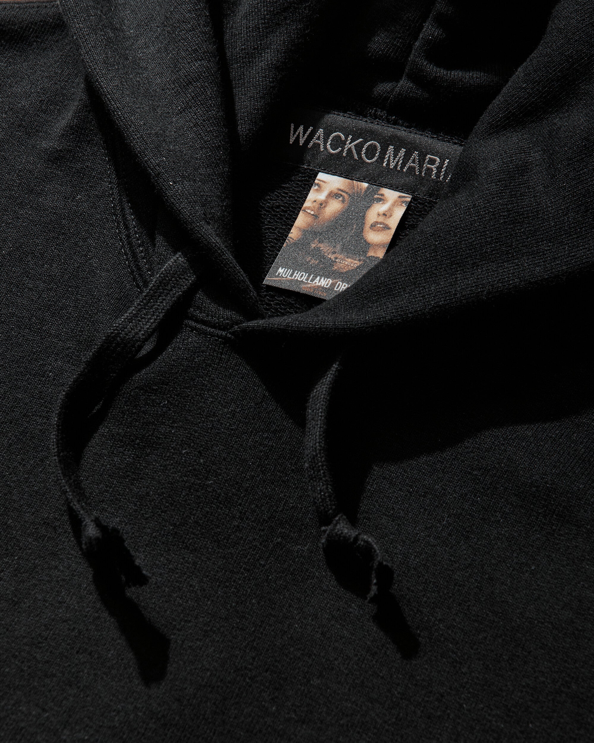 WACKO MARIA Mulholland Drive/Heavy Weight Pullover Hooded Sweat Shirt Black Sweatshirts Hoodies MD-WM-SS01 BLACK