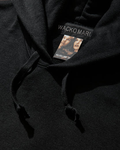 WACKO MARIA Mulholland Drive/Heavy Weight Pullover Hooded Sweat Shirt Black Sweatshirts Hoodies MD-WM-SS01 BLACK