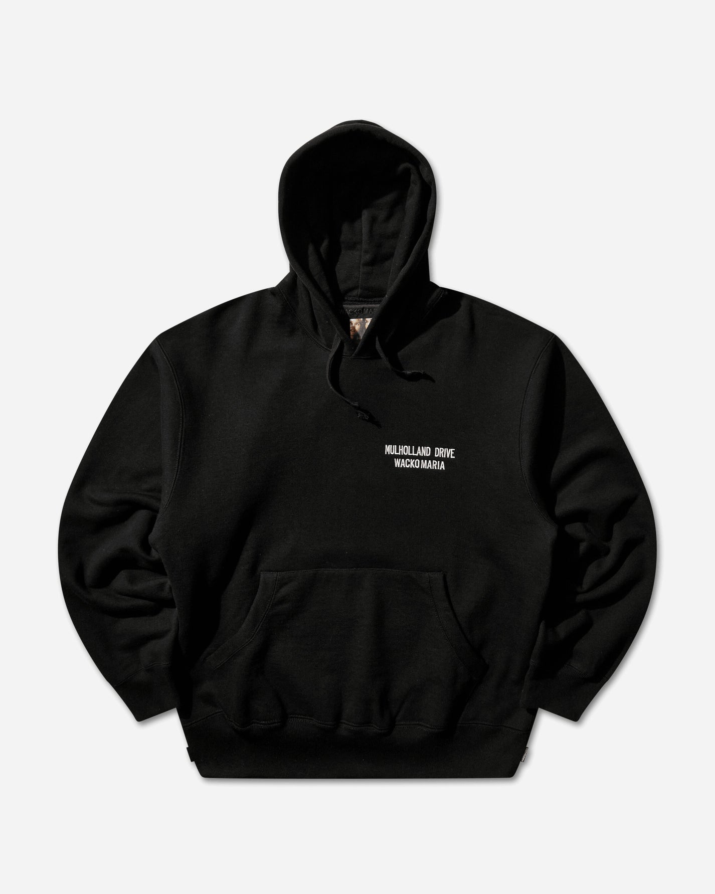 WACKO MARIA Mulholland Drive/Heavy Weight Pullover Hooded Sweat Shirt Black Sweatshirts Hoodies MD-WM-SS01 BLACK