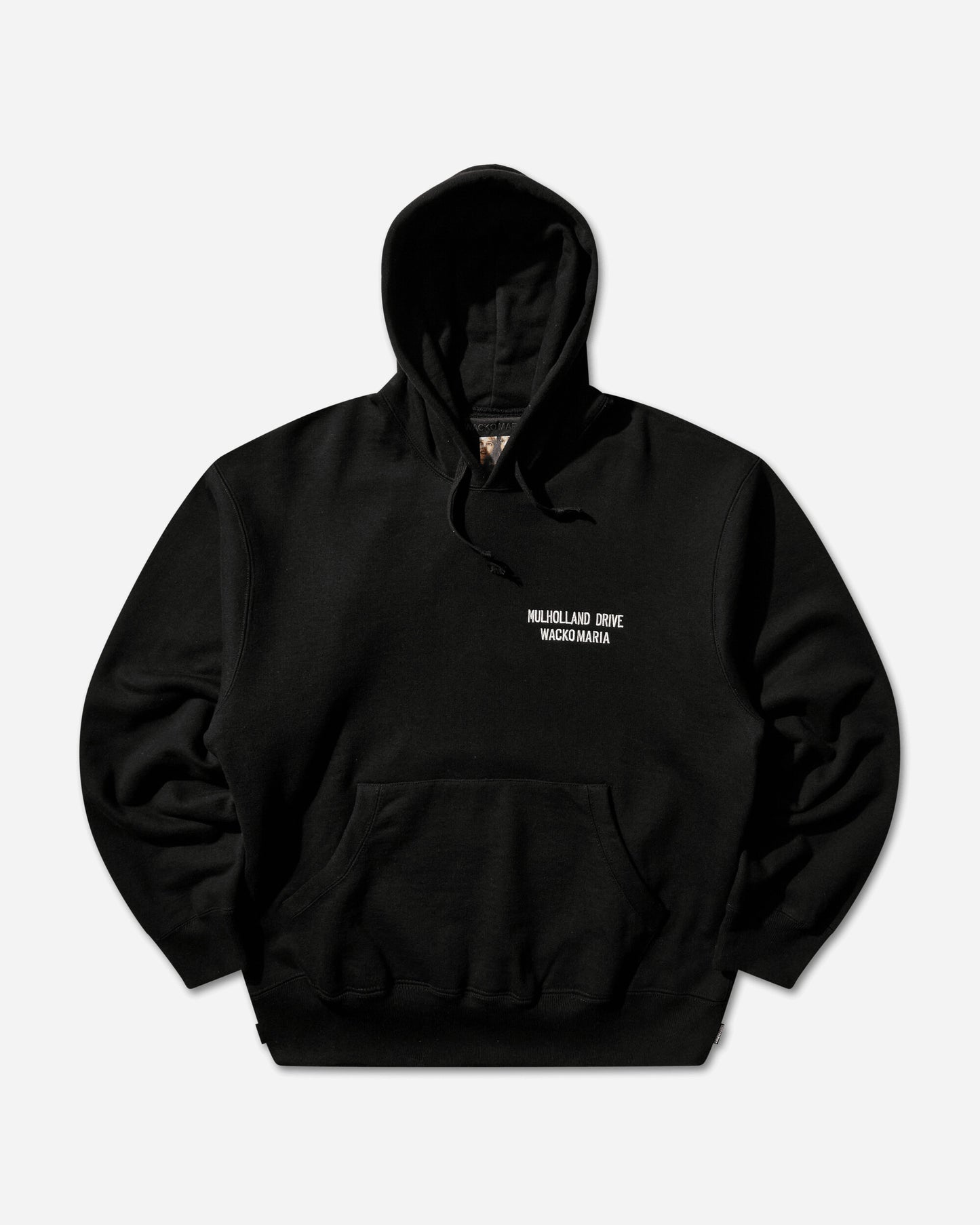 WACKO MARIA Mulholland Drive/Heavy Weight Pullover Hooded Sweat Shirt Black Sweatshirts Hoodies MD-WM-SS01 BLACK