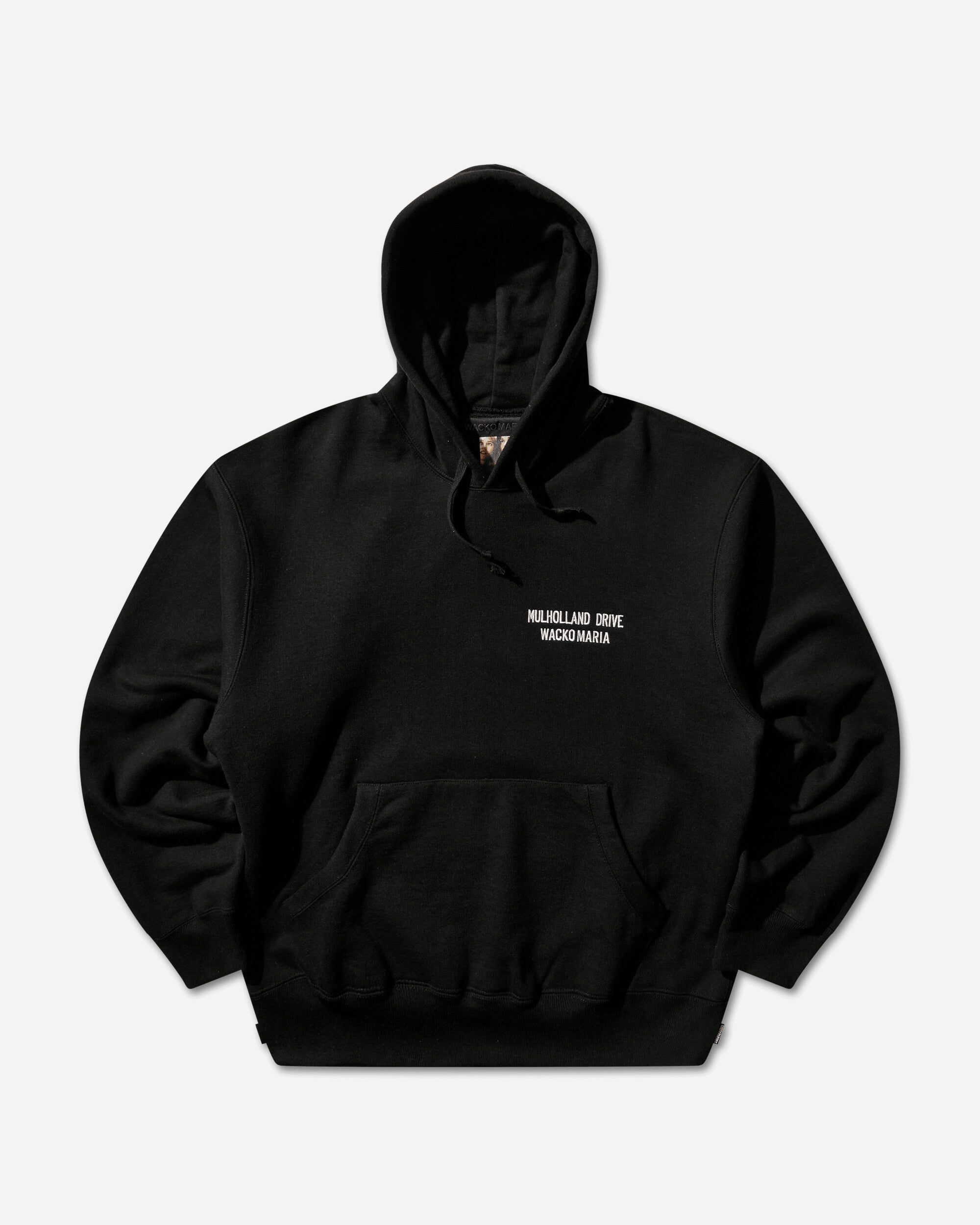 WACKO MARIA Mulholland Drive/Heavy Weight Pullover Hooded Sweat Shirt Black Sweatshirts Hoodies MD-WM-SS01 BLACK