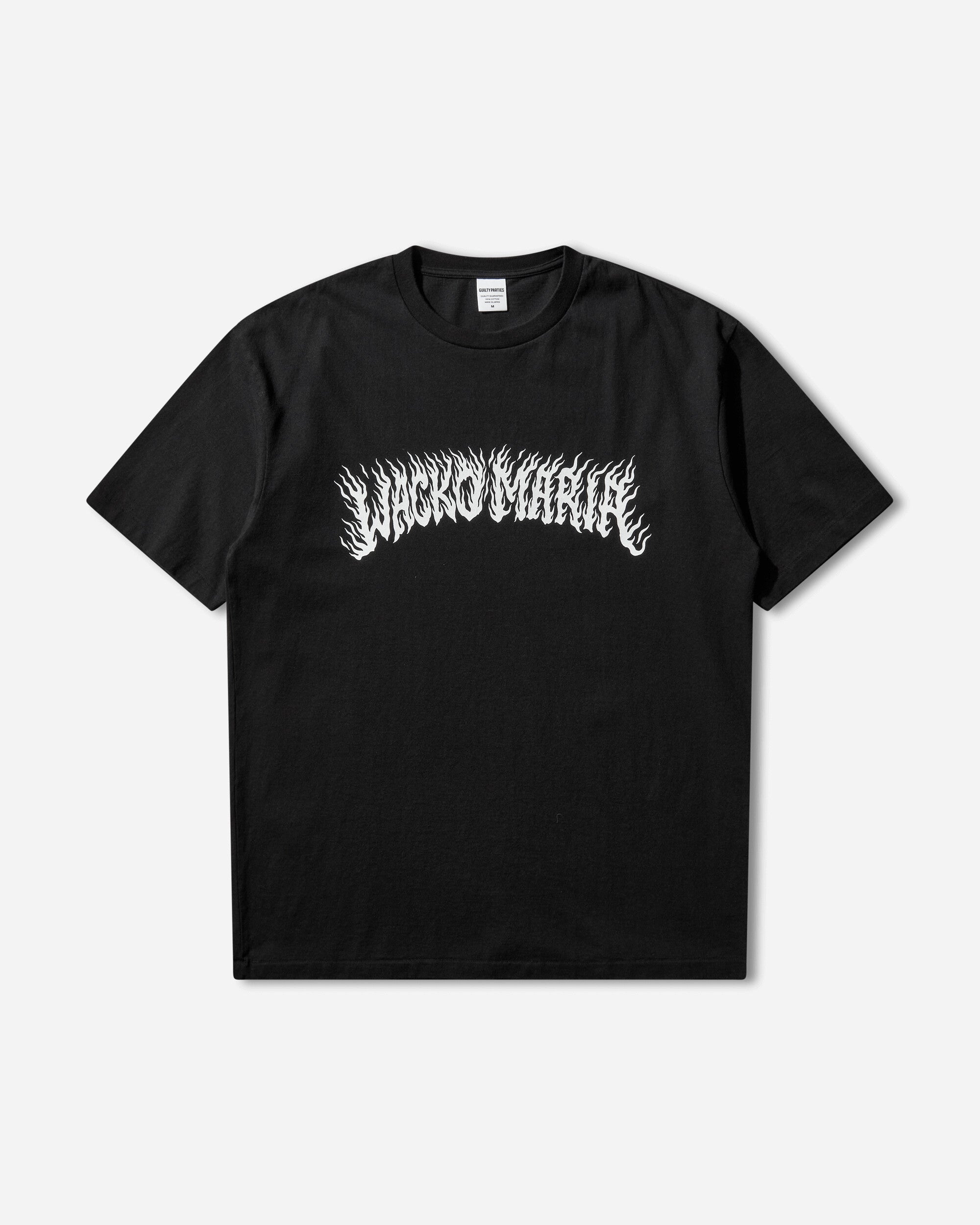WACKO MARIA Tim Lehi  Washed Heavy Weight Crew Neck T Shirt  Type 2 Black T-Shirts Longsleeve 25FW-WMT-WT07 BLACK