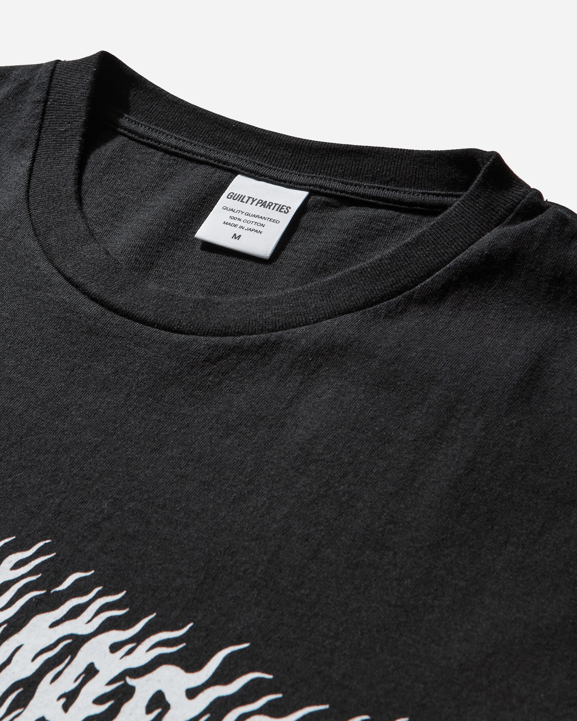 WACKO MARIA Tim Lehi  Washed Heavy Weight Crew Neck T Shirt  Type 2 Black T-Shirts Longsleeve 25FW-WMT-WT07 BLACK