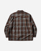 WACKO MARIA Wool Ombre Check Open Collar Shirt Ls  Type 2 Gray Orange Shirts Longsleeve Shirt 25FW-WMS-PE02 GRAY-ORANGE