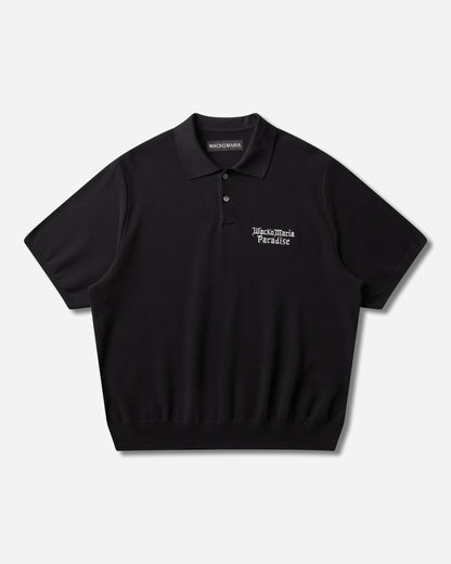 WACKO MARIA Knit Polo Shirt Black T-Shirts Polo 26SS-WMK-KN06 BLACK
