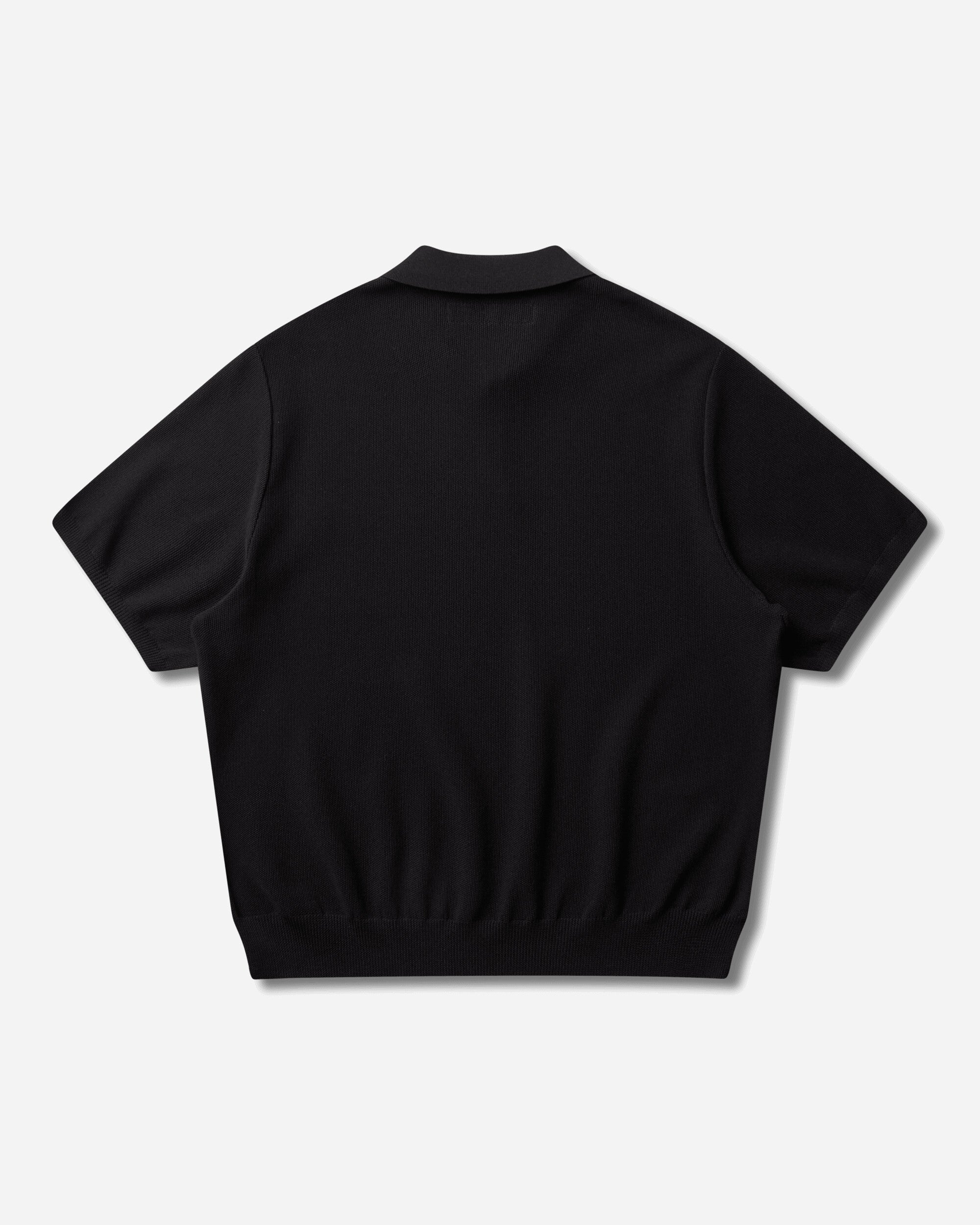 WACKO MARIA Knit Polo Shirt Black T-Shirts Polo 26SS-WMK-KN06 BLACK