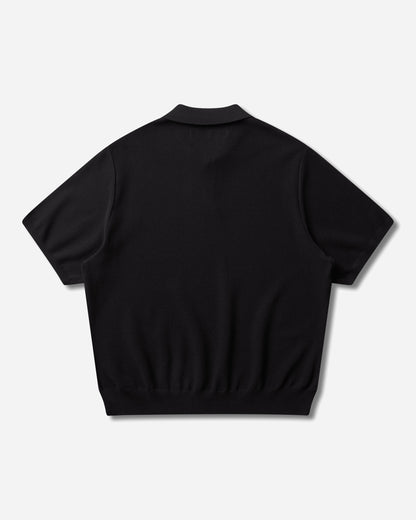 WACKO MARIA Knit Polo Shirt Black T-Shirts Polo 26SS-WMK-KN06 BLACK