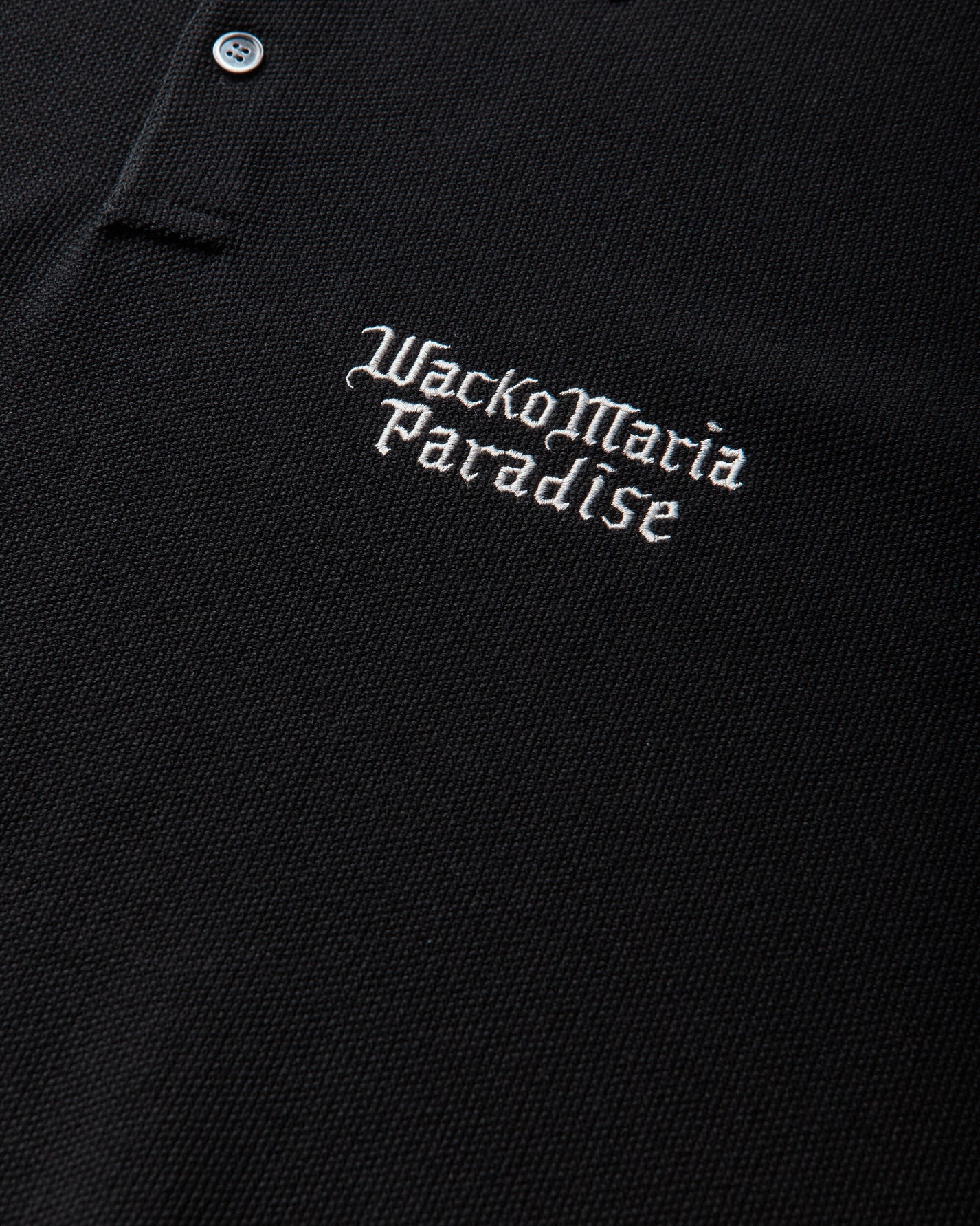 WACKO MARIA Knit Polo Shirt Black T-Shirts Polo 26SS-WMK-KN06 BLACK