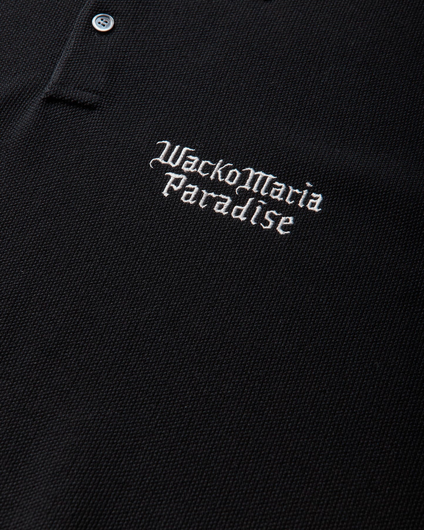 WACKO MARIA Knit Polo Shirt Black T-Shirts Polo 26SS-WMK-KN06 BLACK