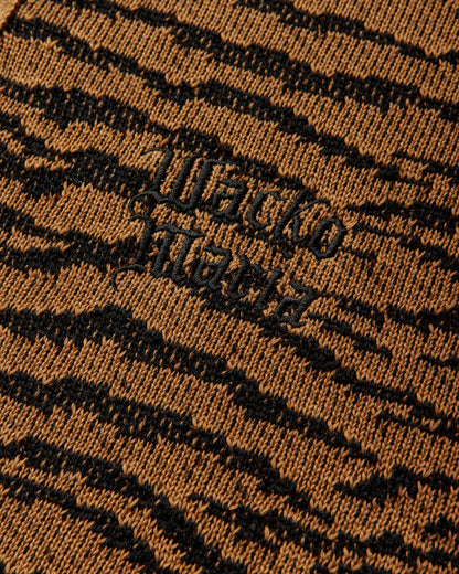 WACKO MARIA Tiger Knit Polo Shirt Orange T-Shirts Polo 26SS-WMK-KN05 ORANGE