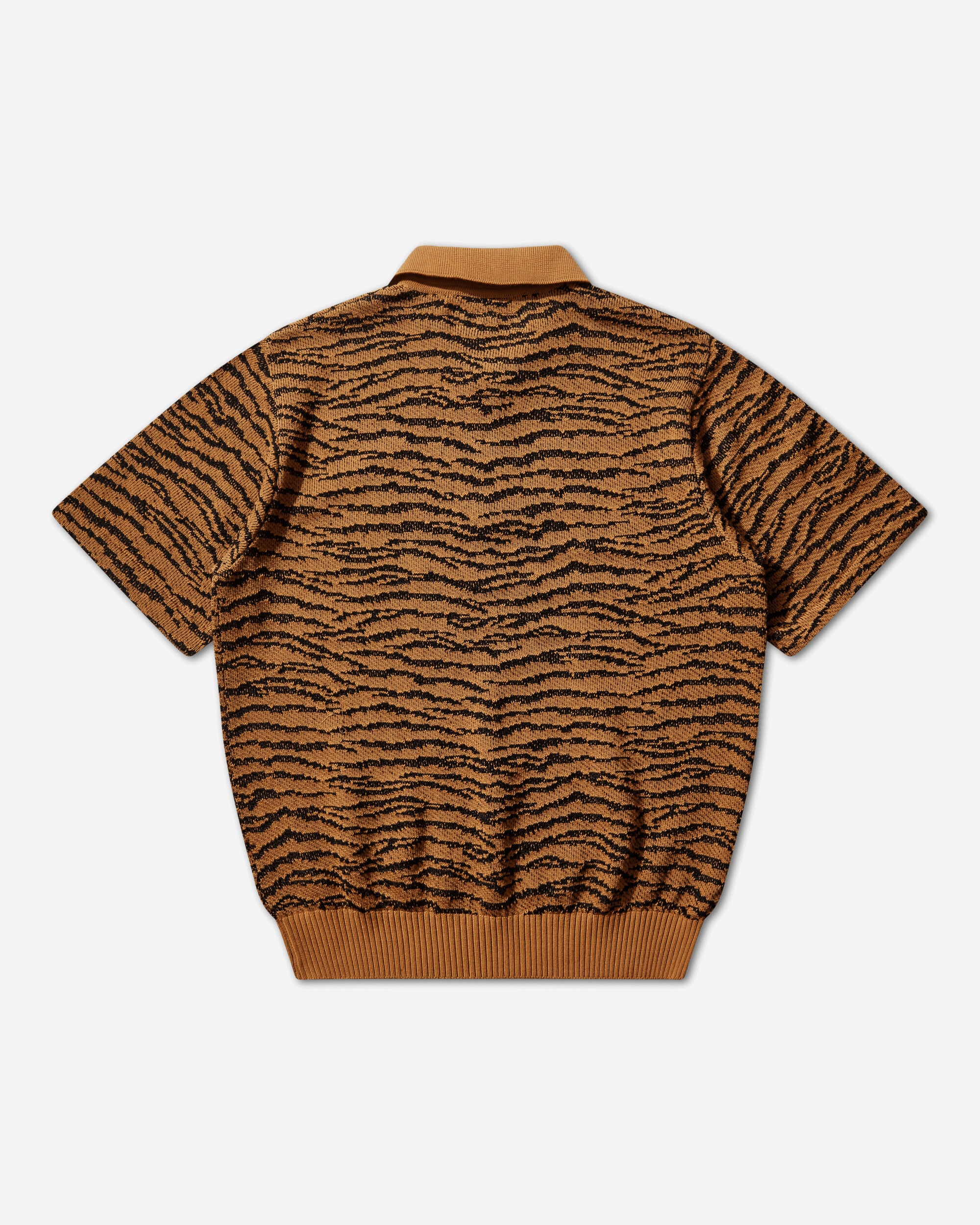 WACKO MARIA Tiger Knit Polo Shirt Orange T-Shirts Polo 26SS-WMK-KN05 ORANGE