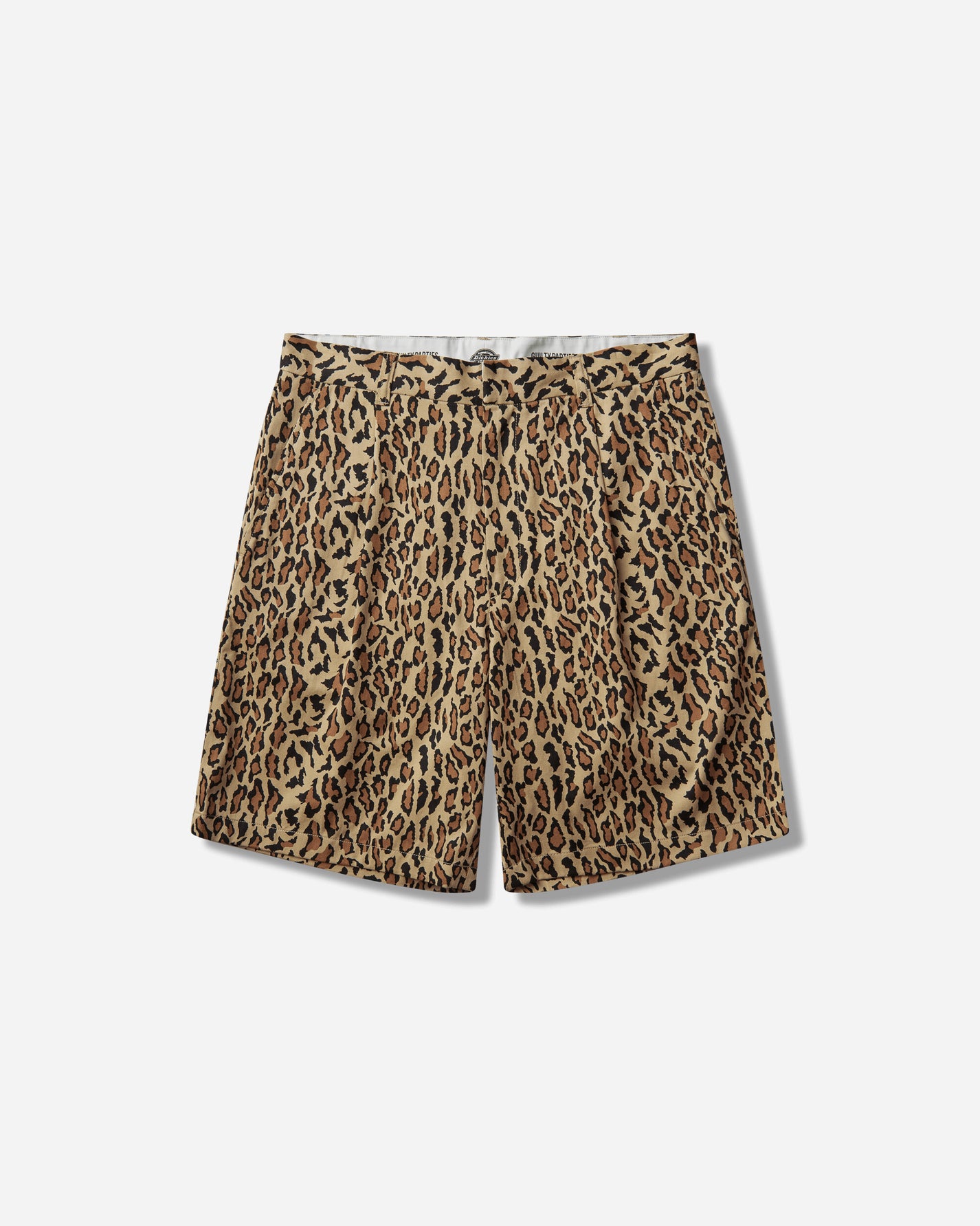 WACKO MARIA Dickies/Leopard Pleated Short Trousers Beige Shorts Short 26SS-WMP-DC03 BEIGE