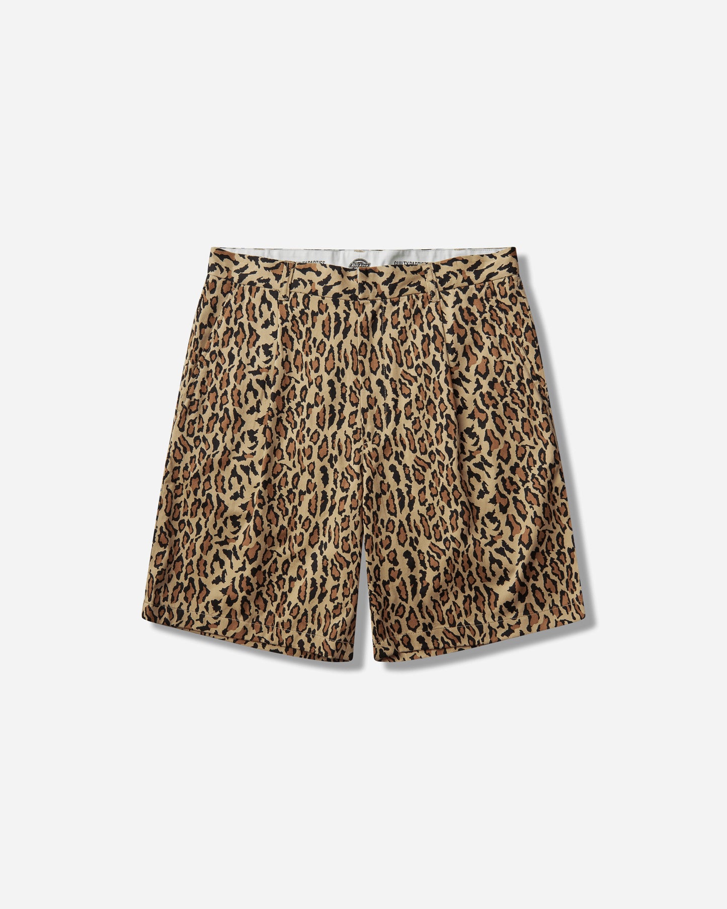 WACKO MARIA Dickies/Leopard Pleated Short Trousers Beige Shorts Short 26SS-WMP-DC03 BEIGE