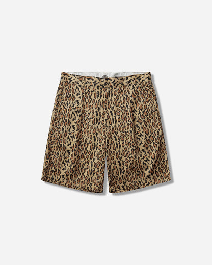 WACKO MARIA Dickies/Leopard Pleated Short Trousers Beige Shorts Short 26SS-WMP-DC03 BEIGE