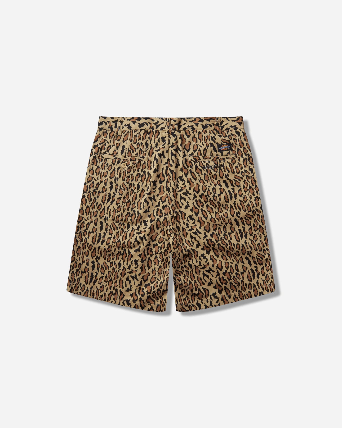 WACKO MARIA Dickies/Leopard Pleated Short Trousers Beige Shorts Short 26SS-WMP-DC03 BEIGE